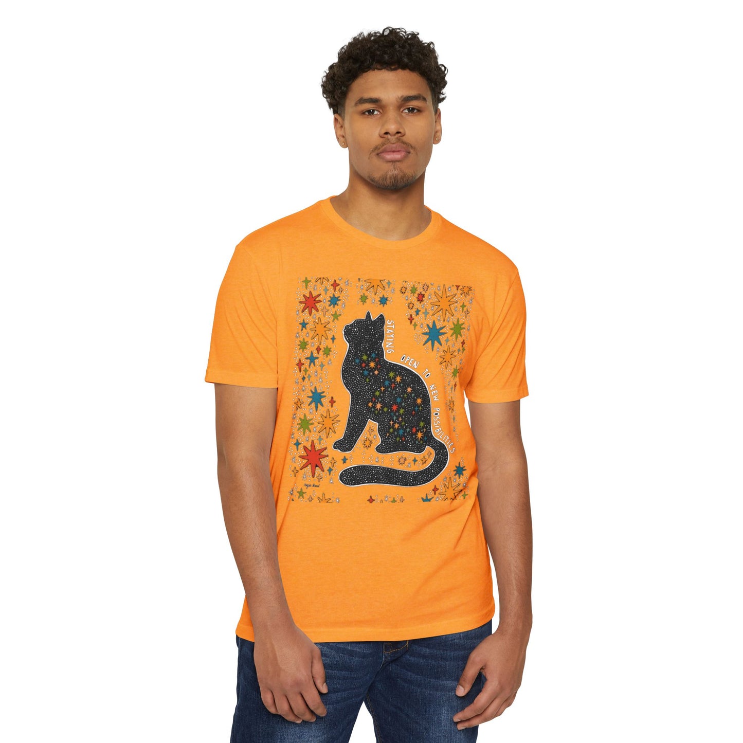 Whimsical Cat Graphic Unisex T-Shirt | Cute Art Tee, Cat Lover Gift, Animal T-Shirt, Fun Casual Wear, Comfortable Summer Top