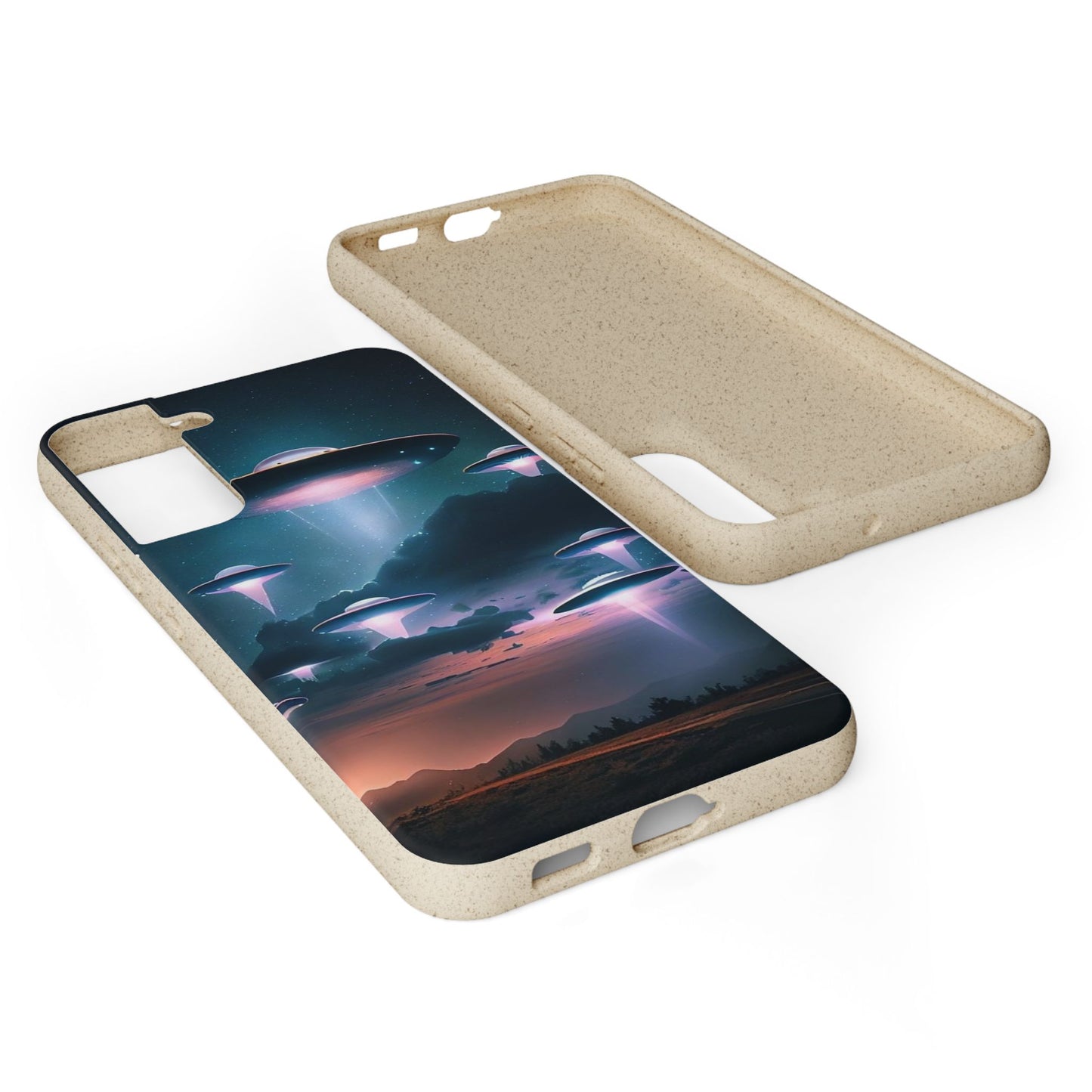 Biodegradable UFO Phone Case - Eco-Friendly and Stylish Design