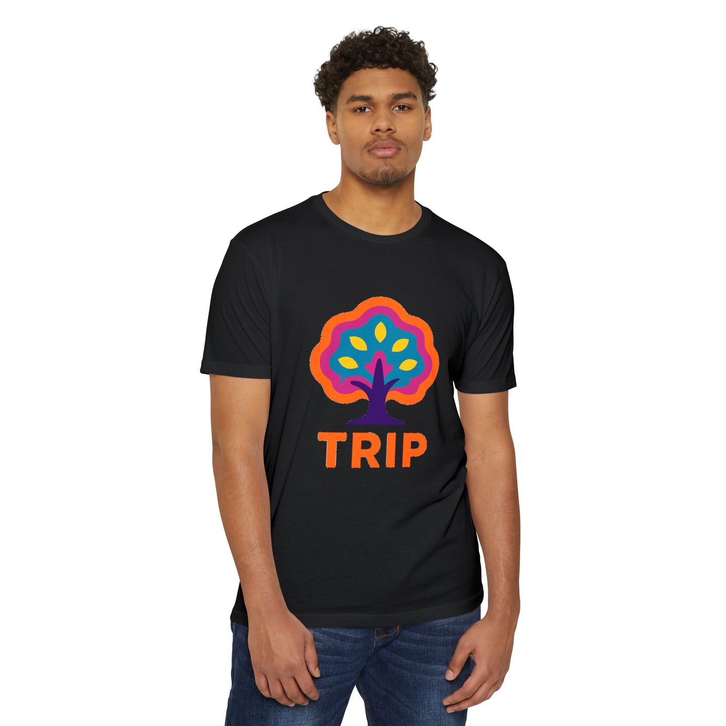 🫵Colorful Trip Lab Unisex👍 T-Shirt, Psychedelic Tee, Casual Wear, Music Festival Top, Gift for Adventure Lovers