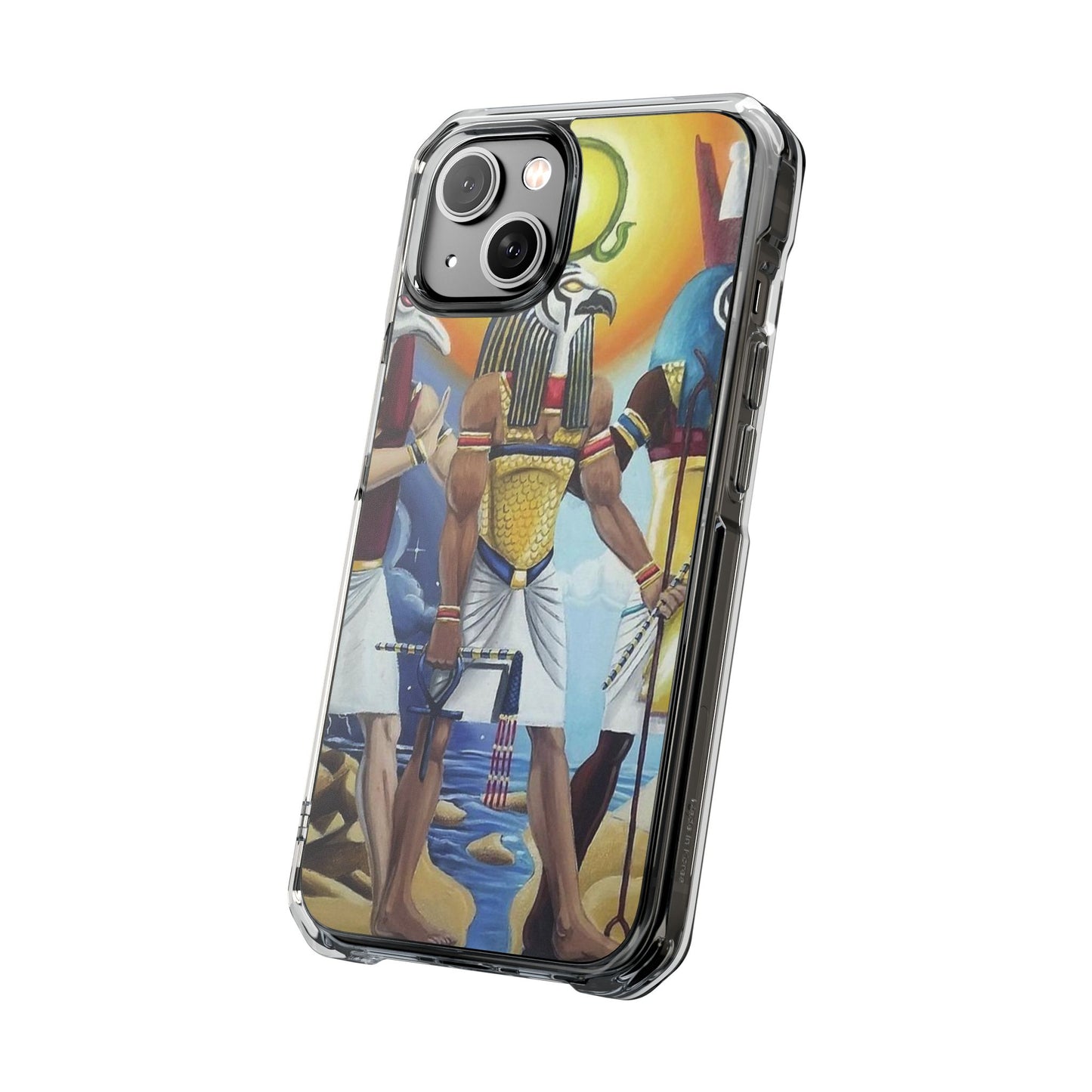 Egyptian Art Phone Case - Magnetic Clear Impact Case for Stylish Protection