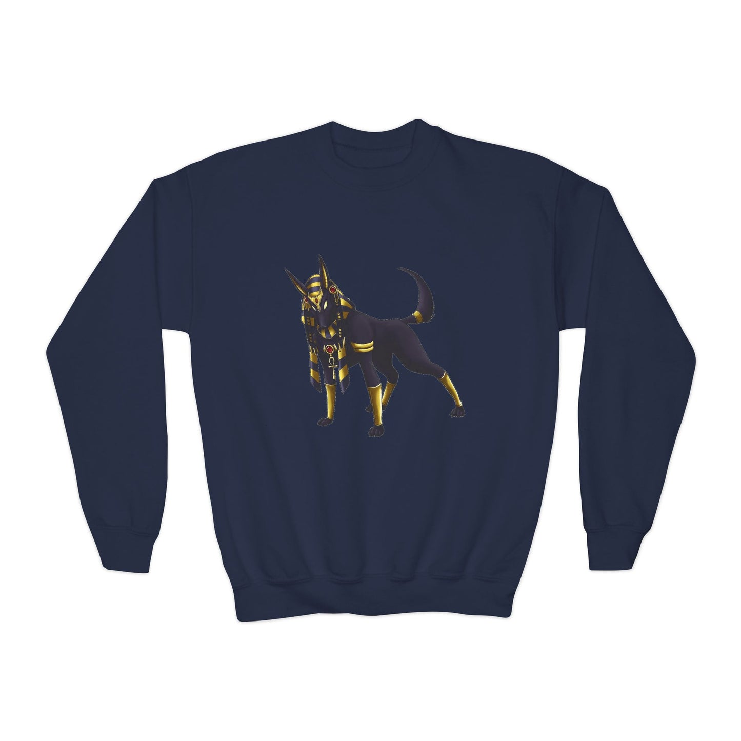 Golden Dog Youth Crewneck Sweatshirt, Animal Lover Gift, Cozy Youth Apparel, Pet Memorial, Dog-Themed Sweatshirt, Fun Everyday Wear
