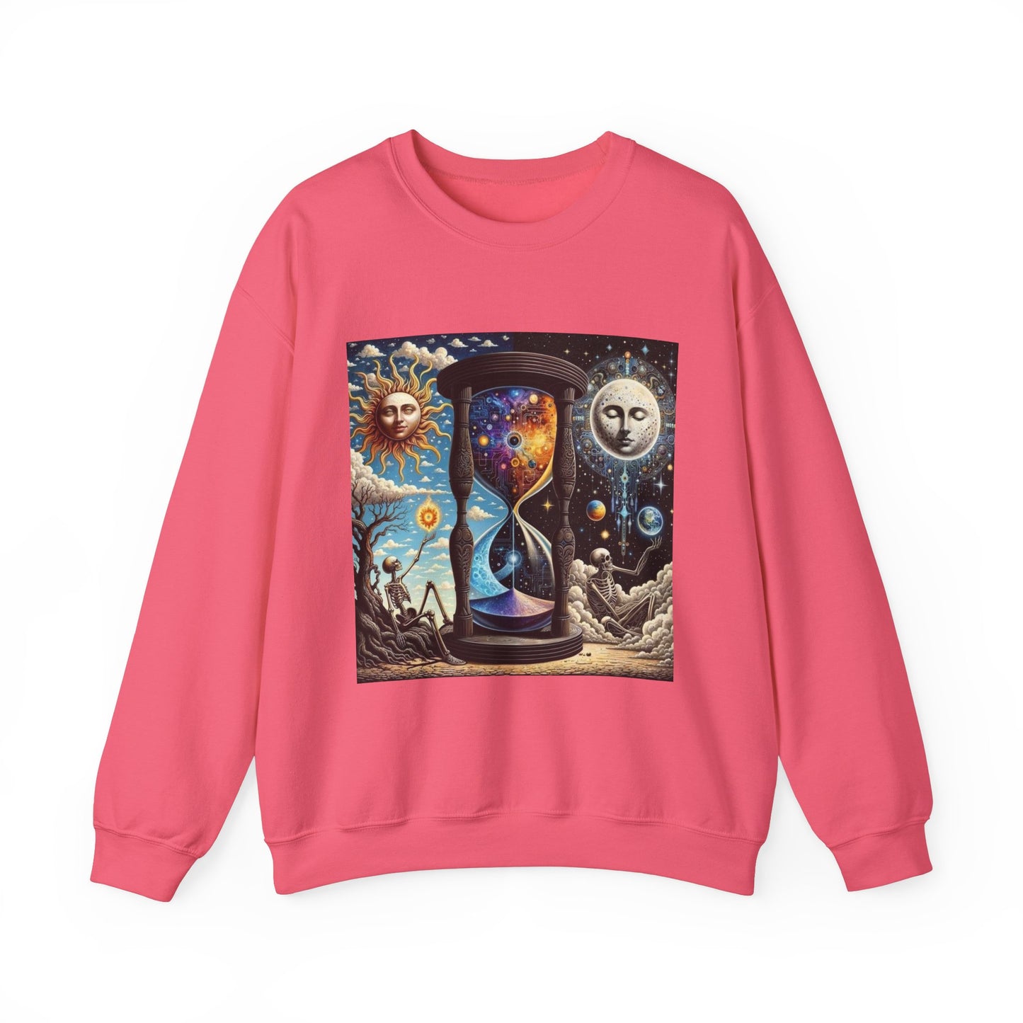 Cosmic Hourglass Sweatshirt, Unisex Heavy Blend Crewneck Sweatshirt, Astrology Sweatshirt, Celestial Sweatshirt, Gift for Space Lovers, Cool