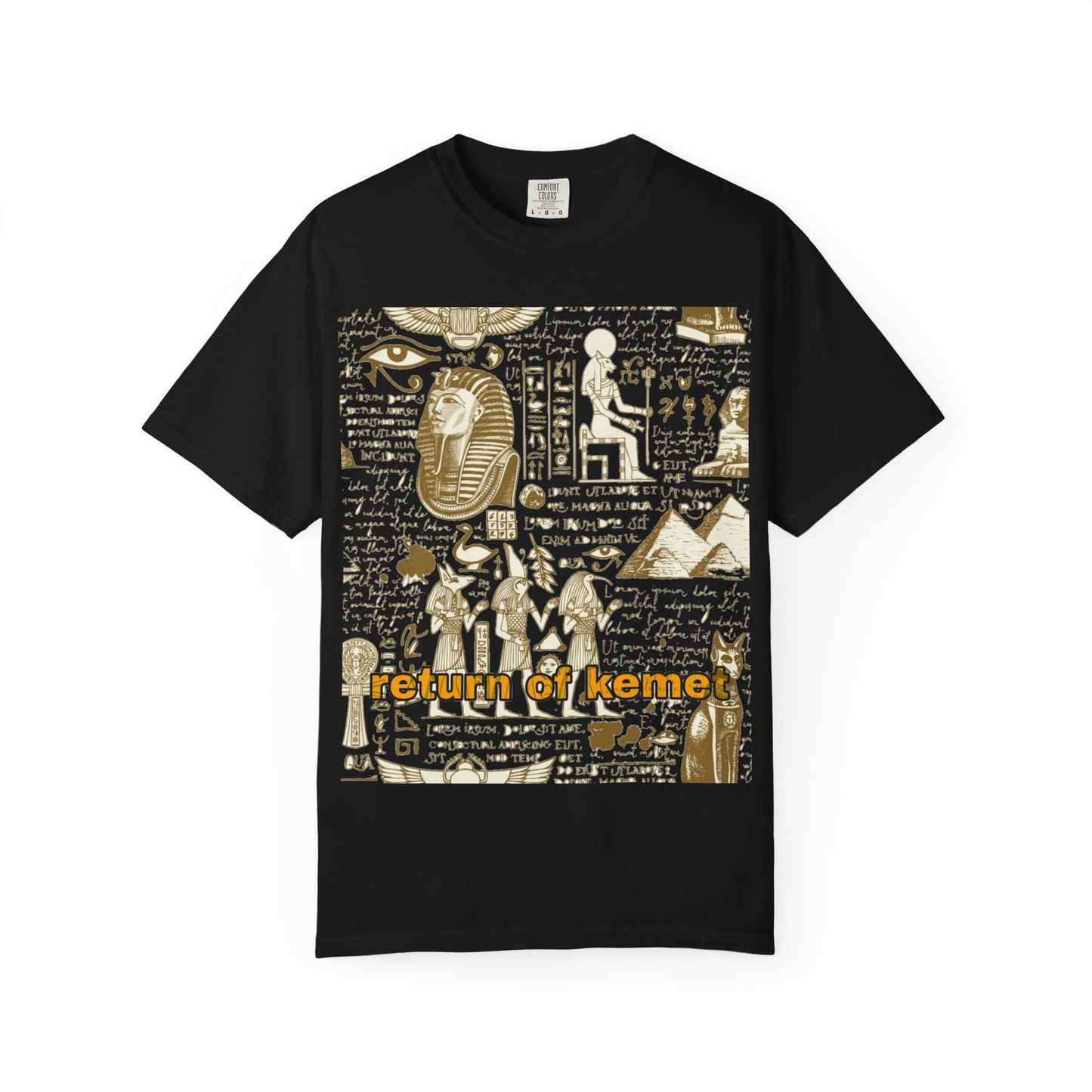 Egyptian-Inspired Unisex T-Shirt - Retro Vibe, Perfect for Music Lovers, Festivals, Gifts, Casual Wear, Vintage Style