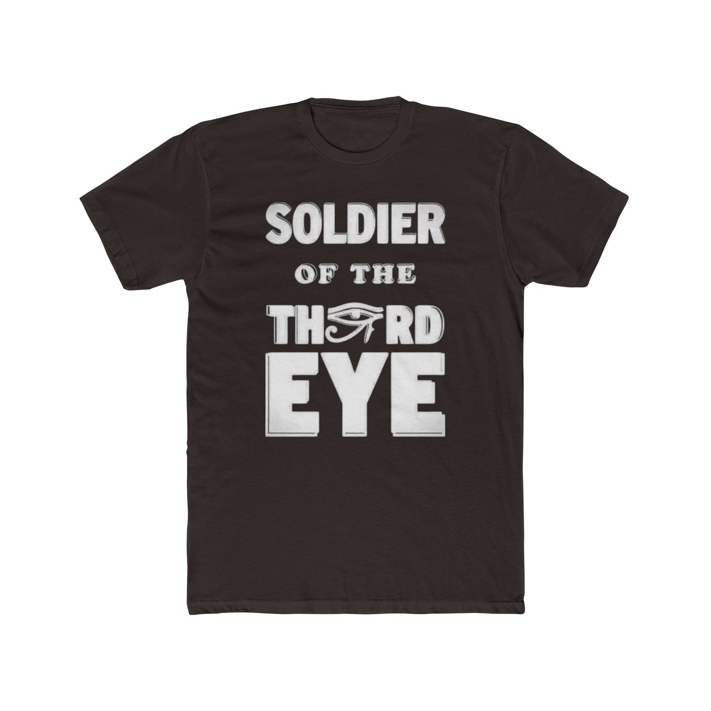 Soldier of the Third Eye Unisex Cotton Crew Tee, Spiritual T-Shirt, Gift for Friends, Meditation Shirt, Mindfulness Apparel