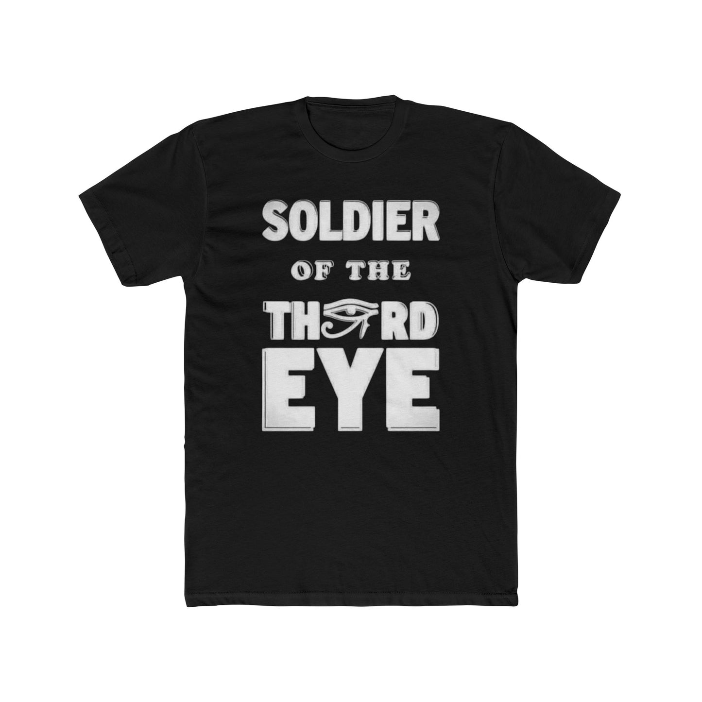 Soldier of the Third Eye Unisex Cotton Crew Tee, Spiritual T-Shirt, Gift for Friends, Meditation Shirt, Mindfulness Apparel