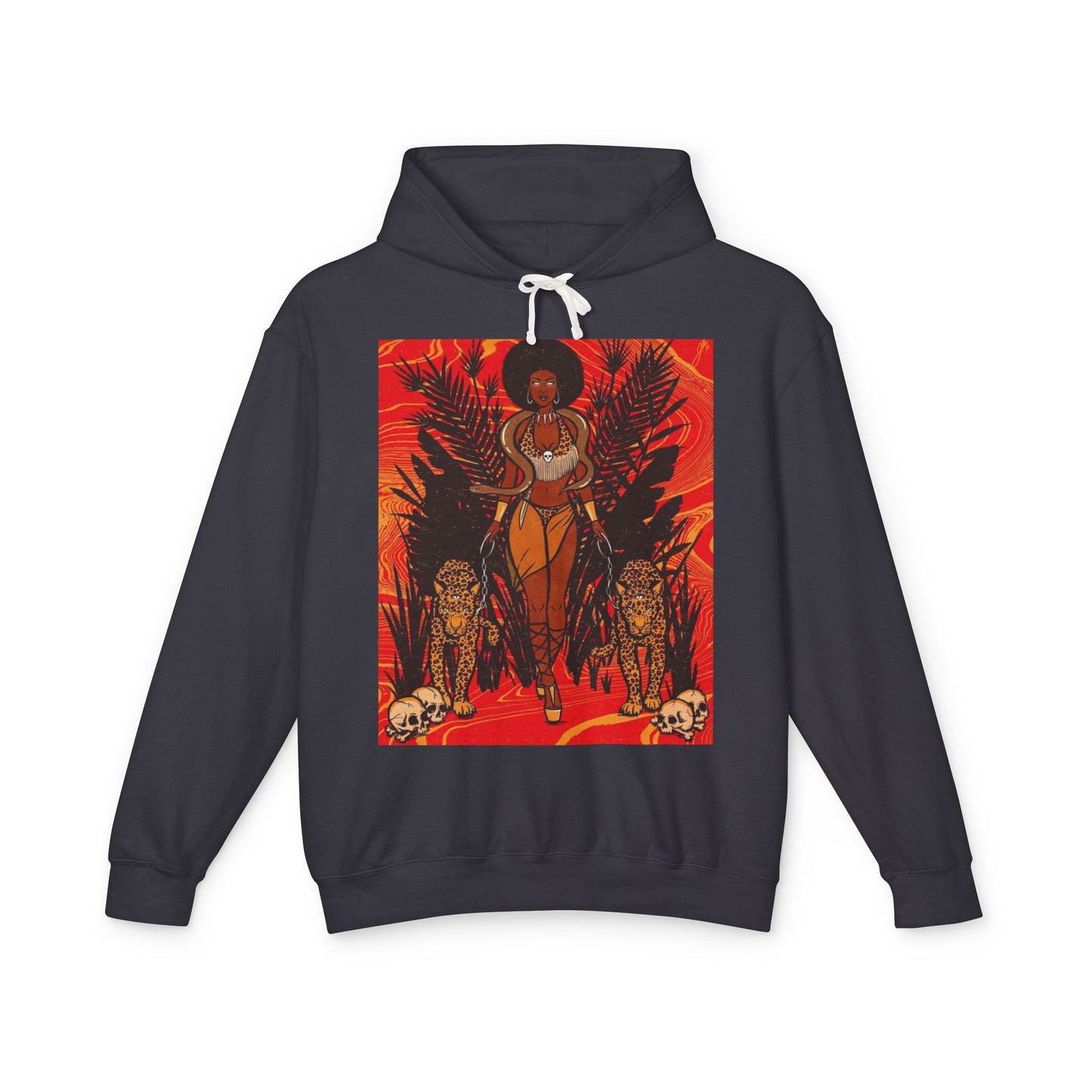 Bold Jungle Vibes Unisex Lightweight Hooded Sweatshirt