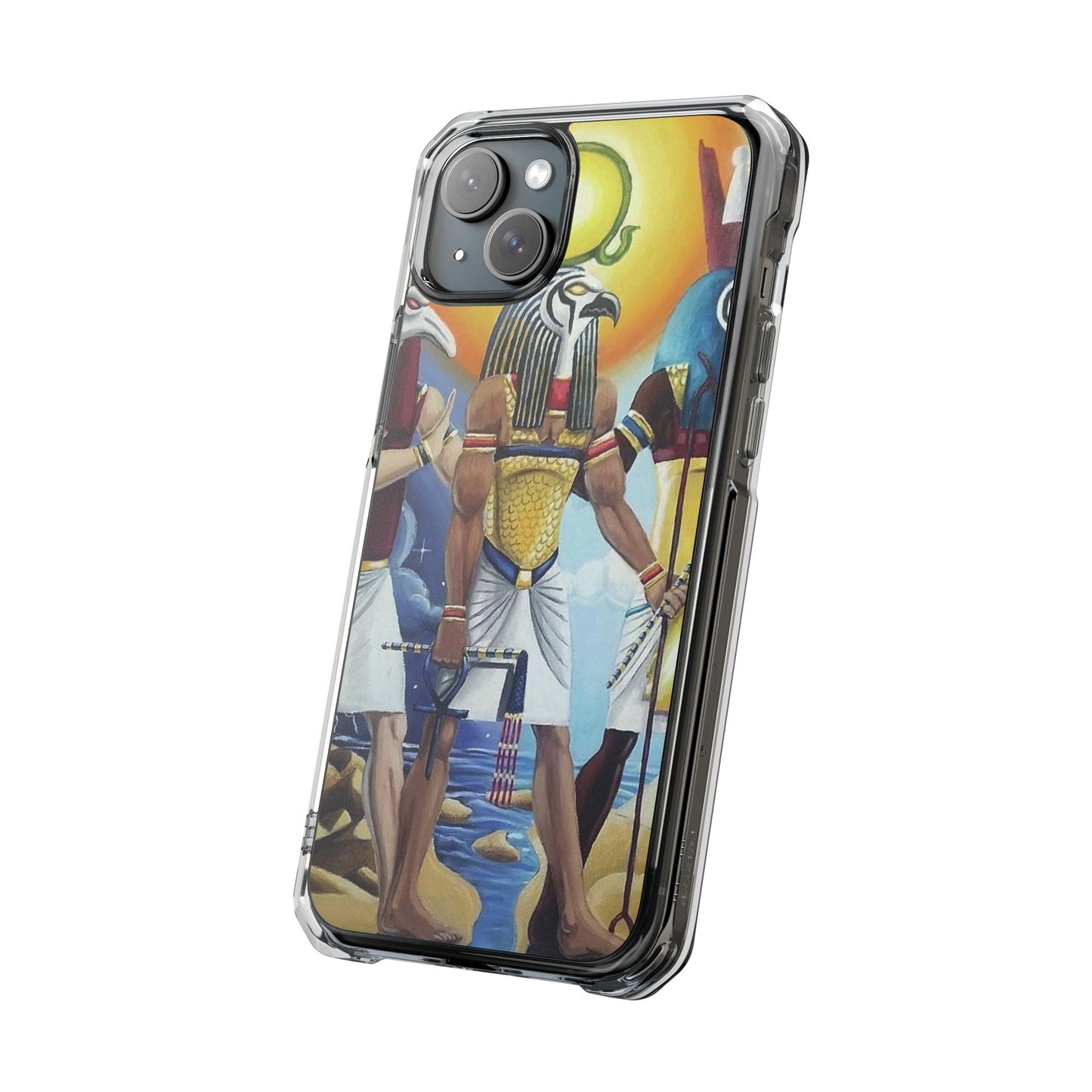 Egyptian Art Phone Case - Magnetic Clear Impact Case for Stylish Protection