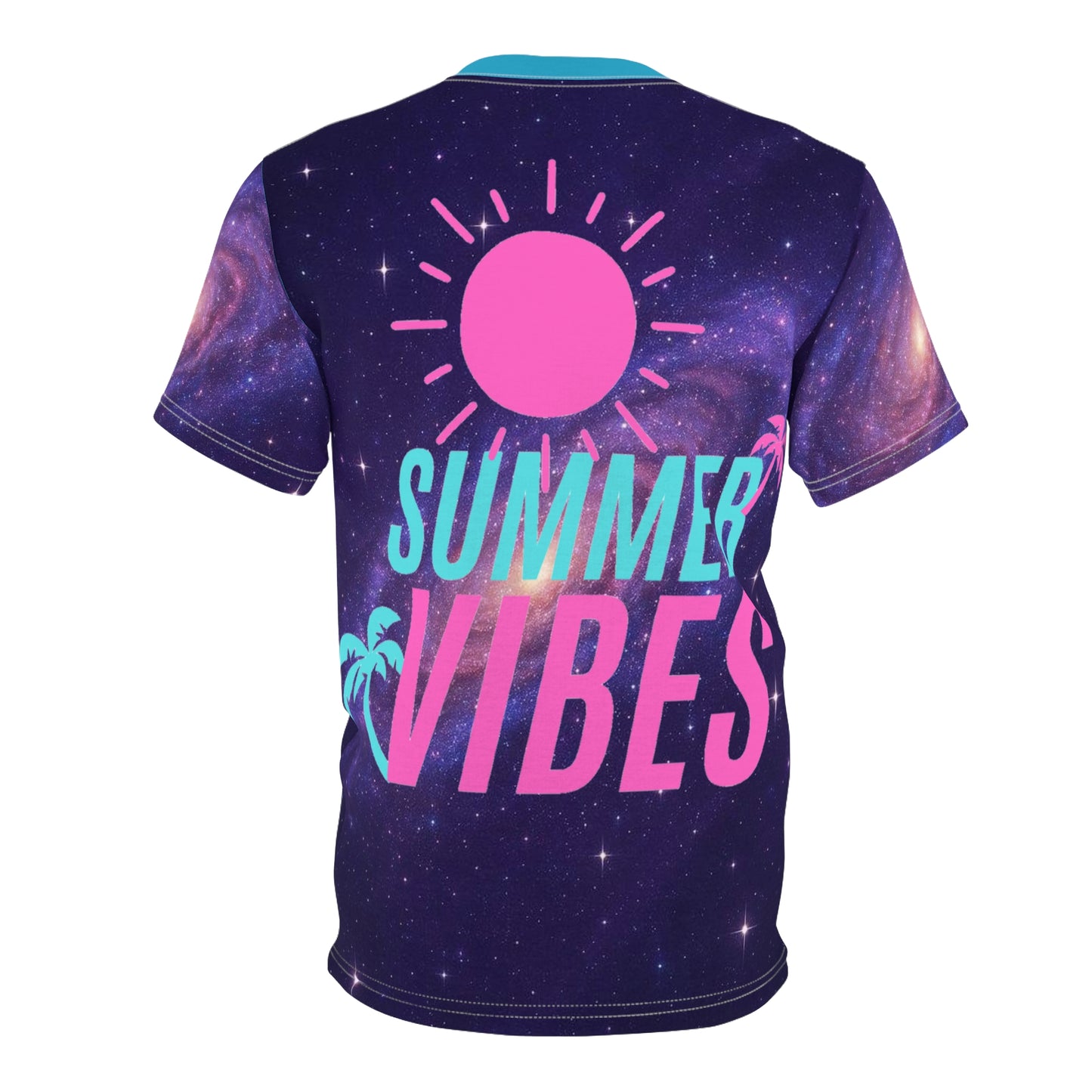 Summer vibes t shirts Unisex Cut & Sew Tee (AOP) red tags