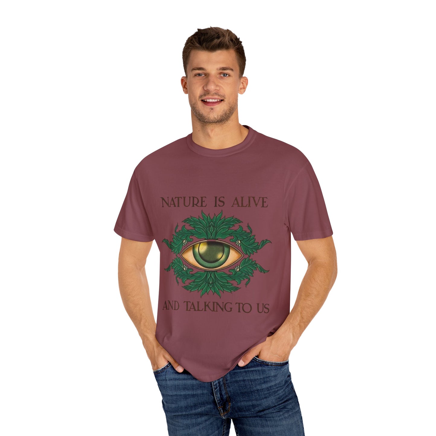 Nature-Inspired Unisex T-Shirt, Eco Friendly Tee, Nature Lover Gift, Casual Wear, Vintage Graphic Tee, Boho Style, Earth Day