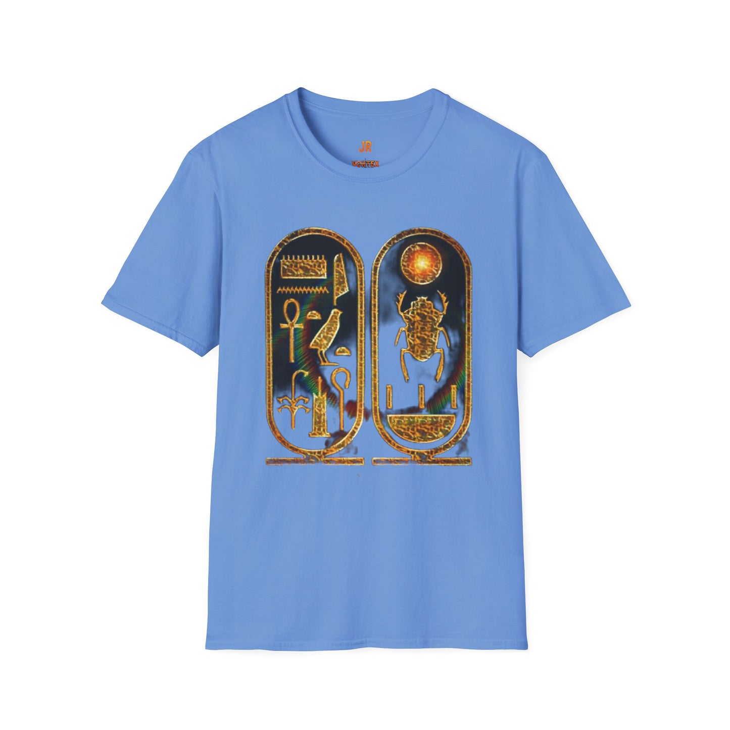 Vintage Egyptian Art Unisex Softstyle T-Shirt - Retro Graphic Tee, Unisex Casual Wear, Unique Gift for History Lovers, Summer Essential