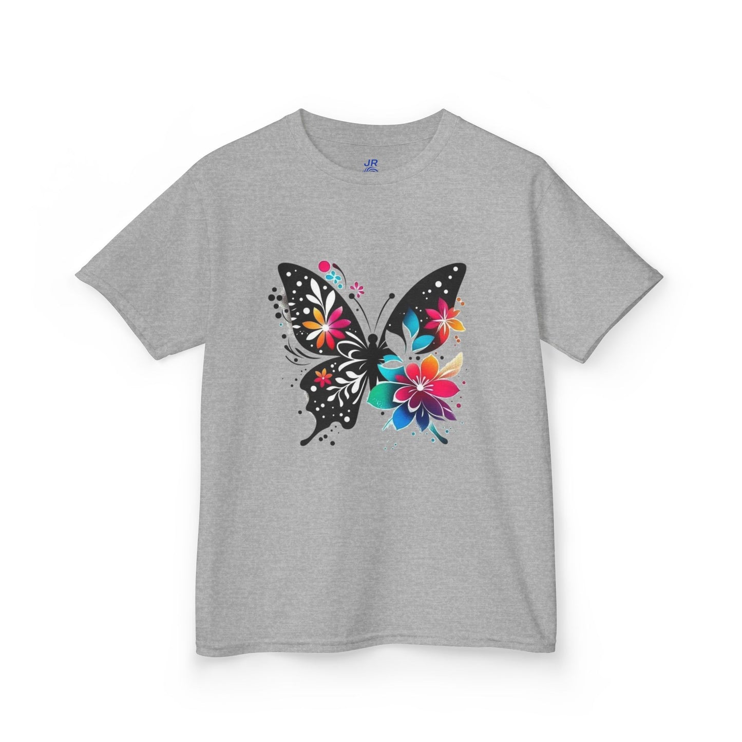 Colorful Butterfly Kids T-Shirt, Fun Summer Tee, Gift for Kids, Cute Butterfly Design, Toddler Summer Apparel, Artful Kids Wear