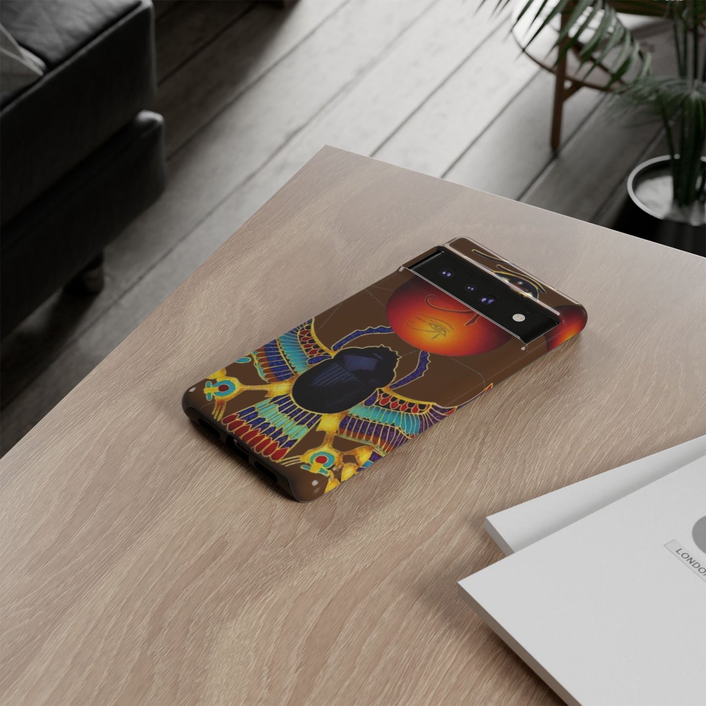Egyptian Scarab Phone Case | Tough Cases for Unique Style, Protective Cases, Artistic Phone Covers, Gifts for Art Lovers