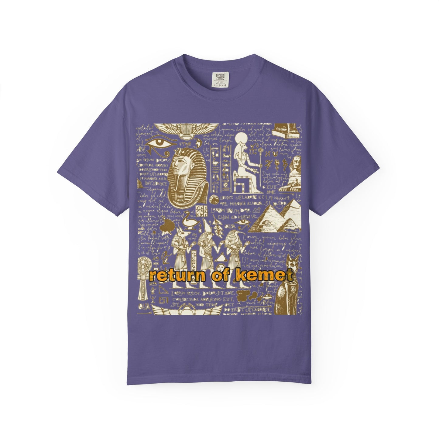 Egyptian-Inspired Unisex T-Shirt - Retro Vibe, Perfect for Music Lovers, Festivals, Gifts, Casual Wear, Vintage Style