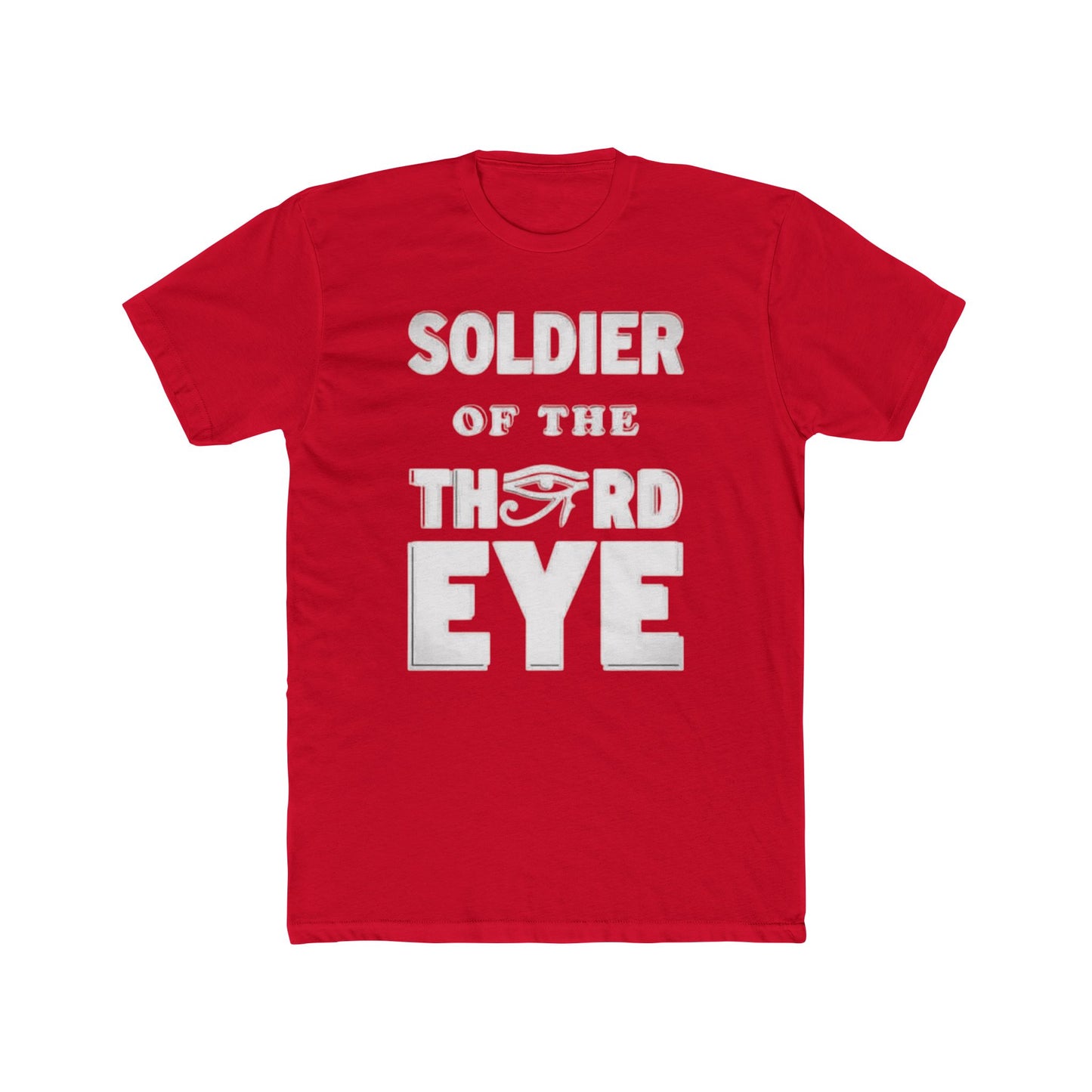 Soldier of the Third Eye Unisex Cotton Crew Tee, Spiritual T-Shirt, Gift for Friends, Meditation Shirt, Mindfulness Apparel