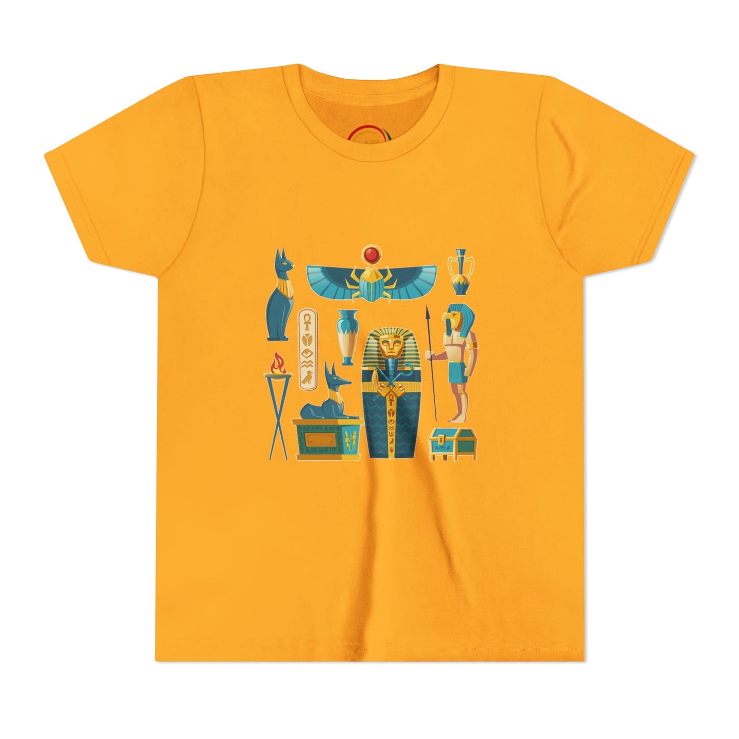 Youth Egyptian Mythology Tee, Fun Kids T-Shirt, Graphic Shirt for Boys and Girls, Birthday Gift, Cool Summer Tee