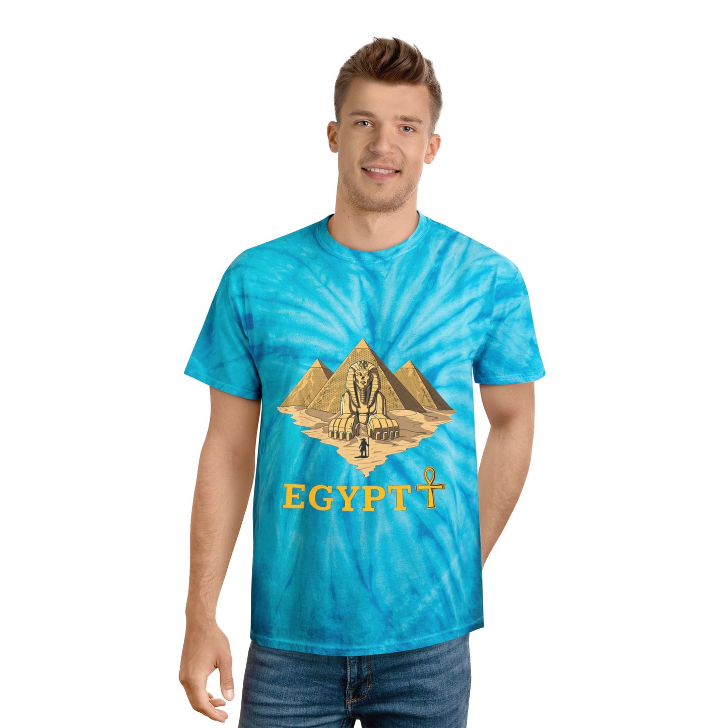Egyptian Cyclone Tie-Dye Tee👍 | Boho Style Shirt, Vintage Inspired Apparel, Festival Fashion, Summer Outfit, Unique Gift