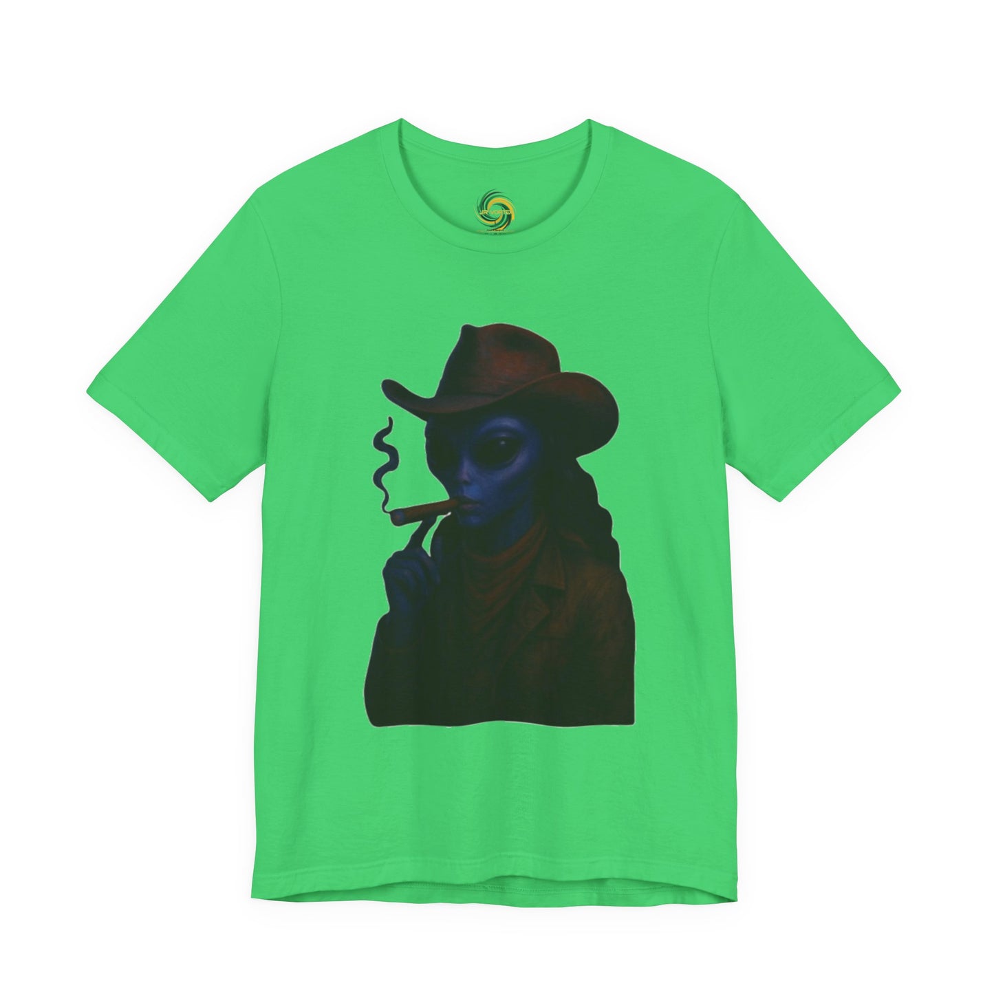 Mysterious Cowboy Tee, Unisex T-Shirt, Vintage Style Graphic Tee, Casual Wear, Gift for Him/Her, Unique Art Shirt