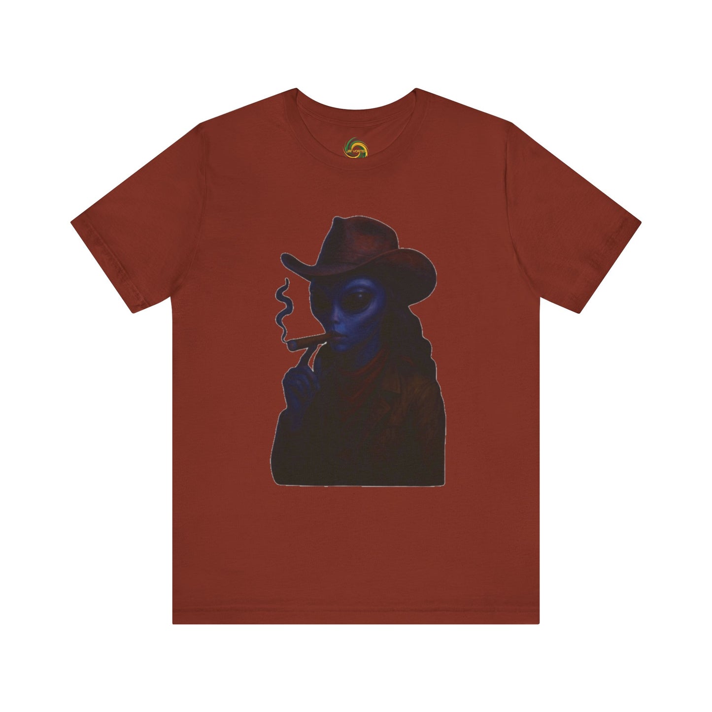 Mysterious Cowboy Tee, Unisex T-Shirt, Vintage Style Graphic Tee, Casual Wear, Gift for Him/Her, Unique Art Shirt