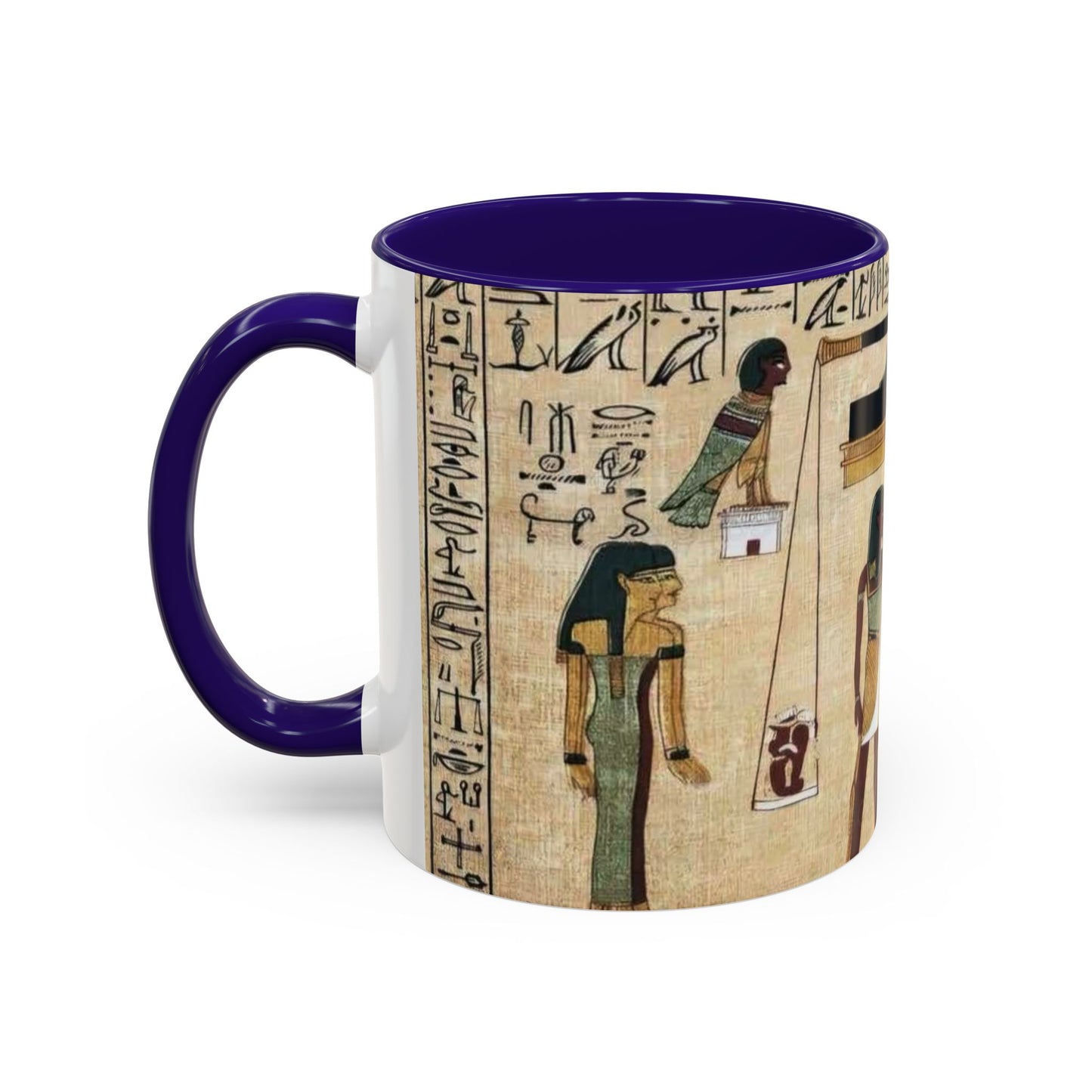 Ancient Egyptian Themed Coffee Mug - Colorful 11oz & 15oz | Unique Art Gift for History Lovers