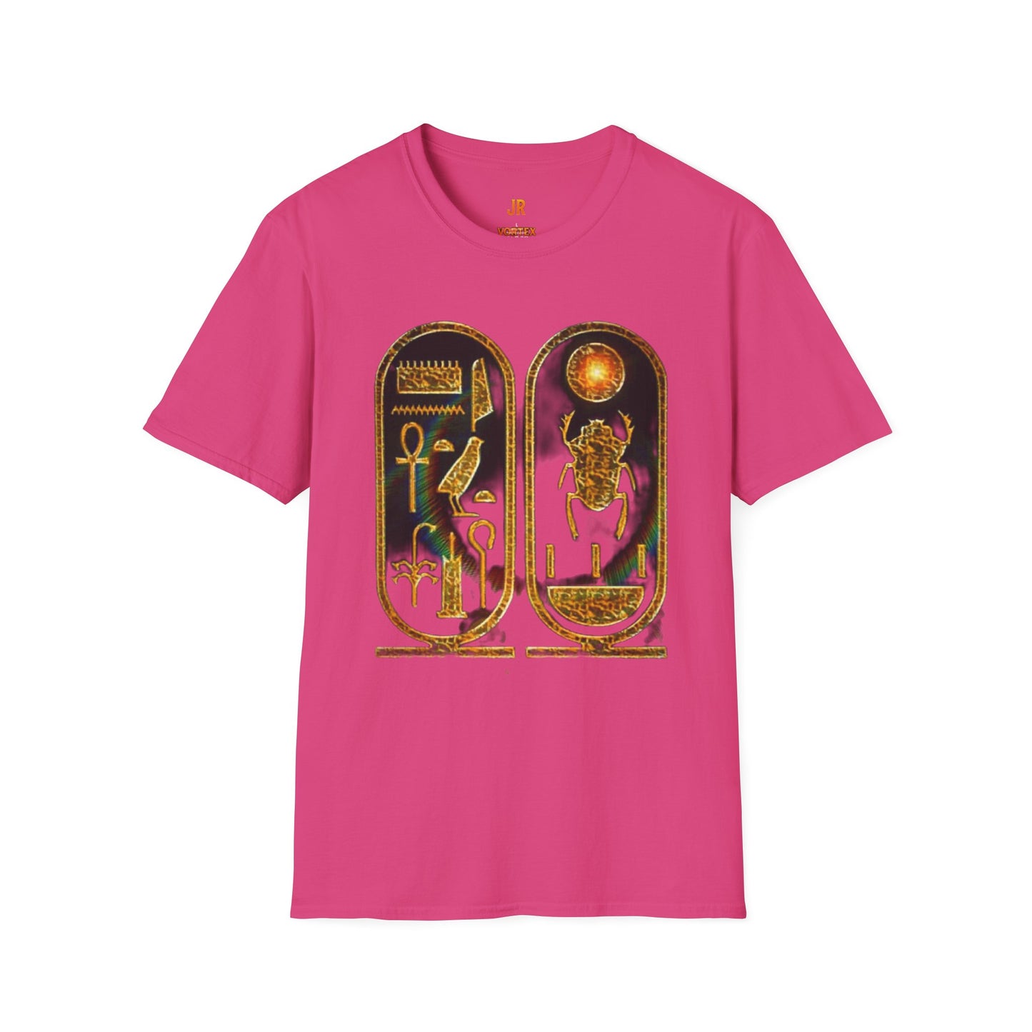 Vintage Egyptian Art Unisex Softstyle T-Shirt - Retro Graphic Tee, Unisex Casual Wear, Unique Gift for History Lovers, Summer Essential