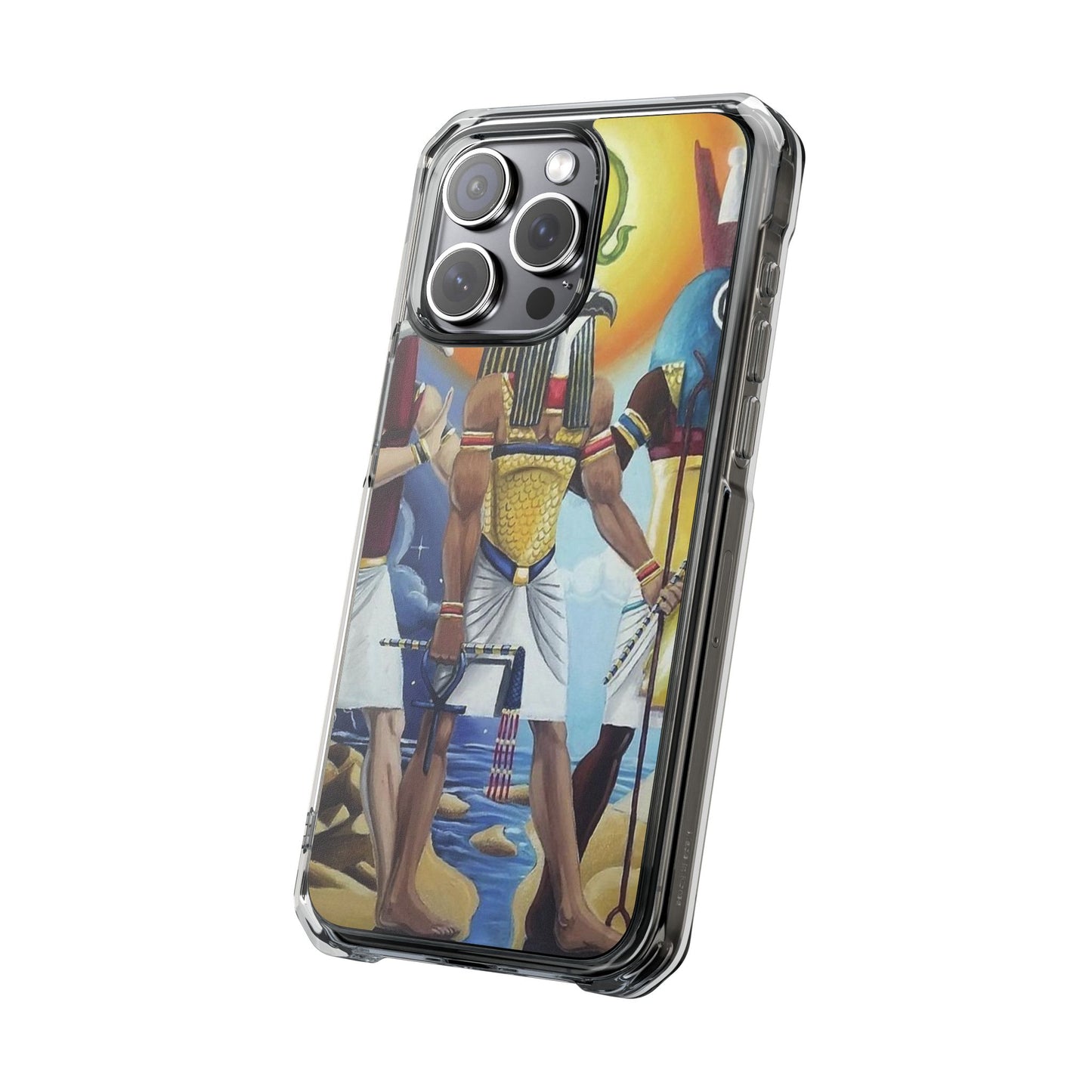 Egyptian Art Phone Case - Magnetic Clear Impact Case for Stylish Protection