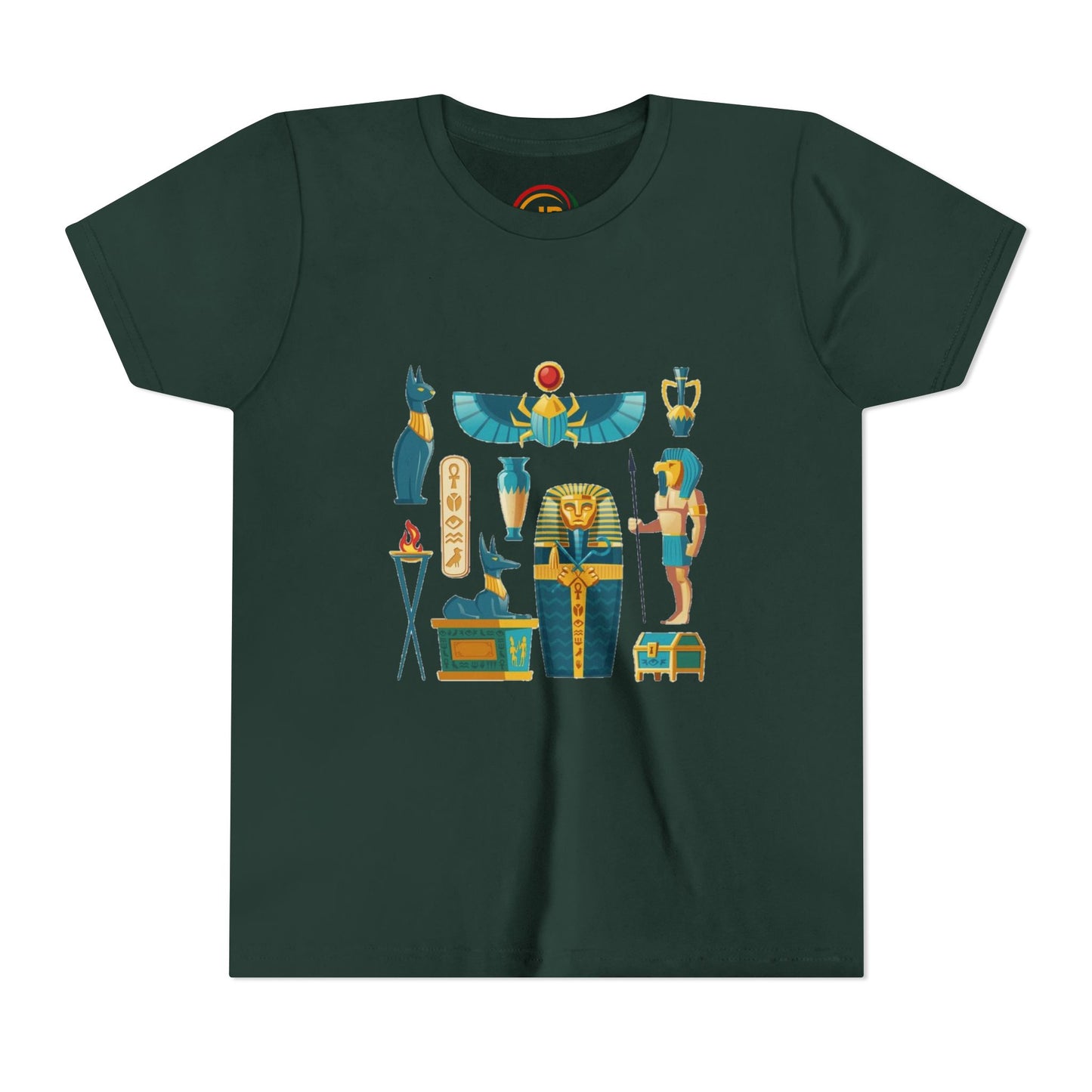 Youth Egyptian Mythology Tee, Fun Kids T-Shirt, Graphic Shirt for Boys and Girls, Birthday Gift, Cool Summer Tee