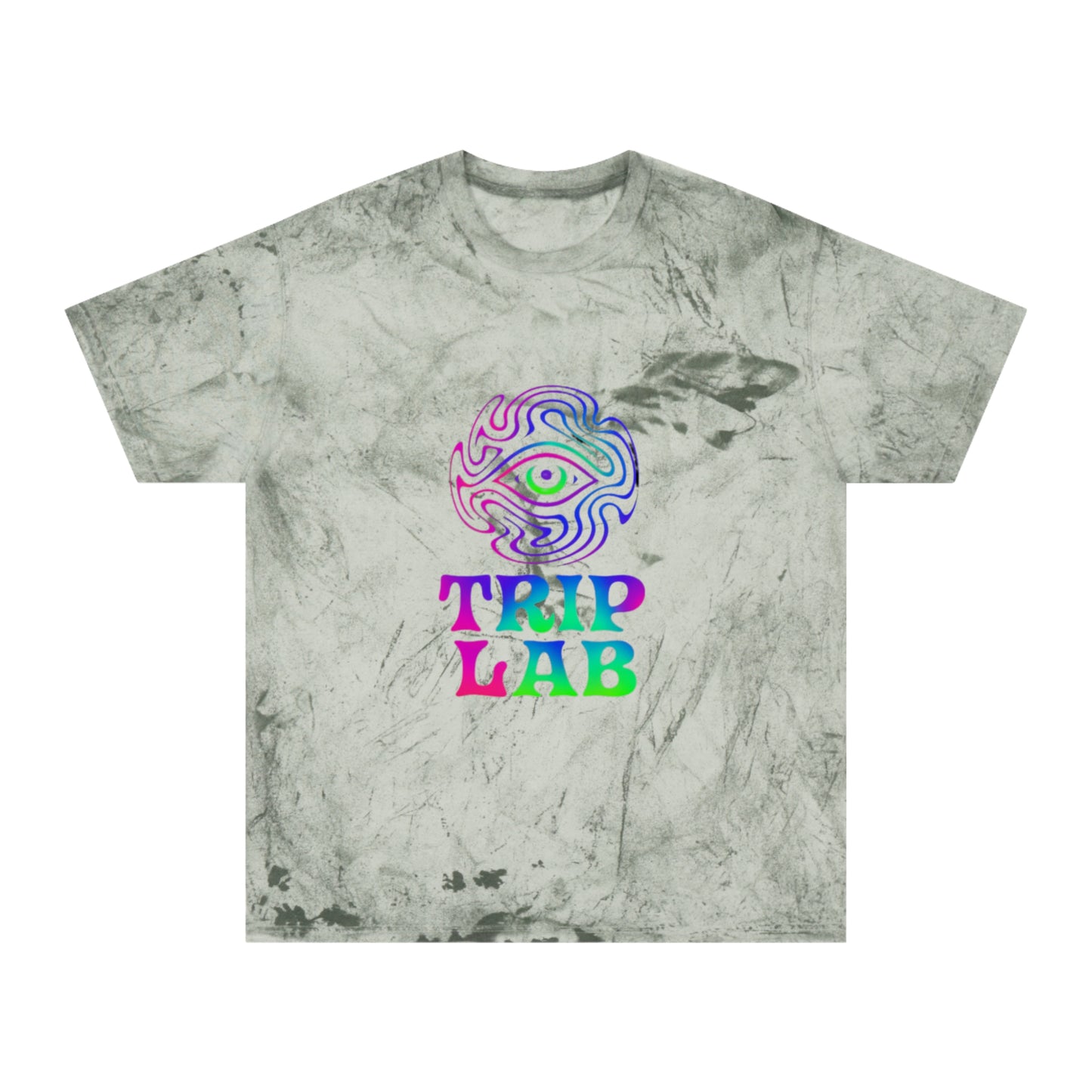 Colorful Psychedelic T-Shirt👍 with Trip Lab Design, Unisex Tee, Festival Attire, Statement Shirt, Casual Wear, Gift for Friends