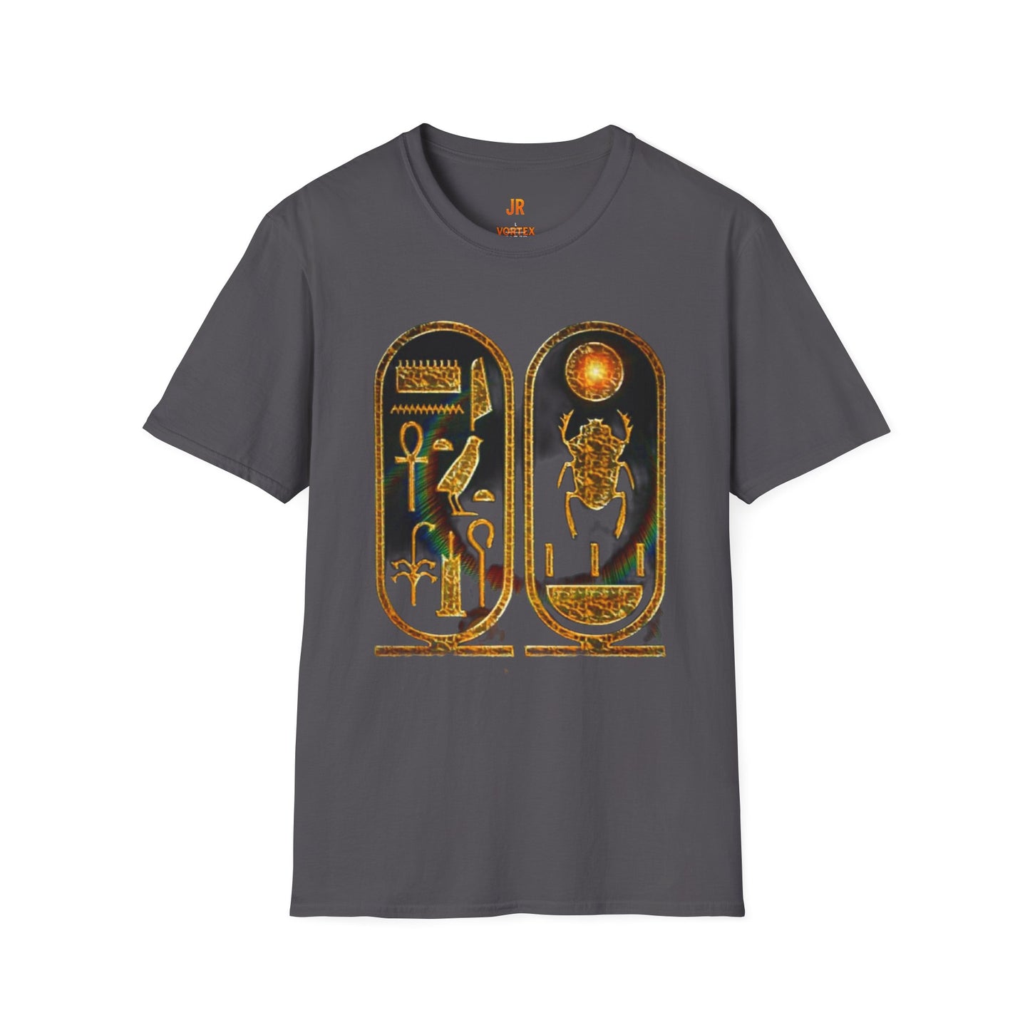 Vintage Egyptian Art Unisex Softstyle T-Shirt - Retro Graphic Tee, Unisex Casual Wear, Unique Gift for History Lovers, Summer Essential