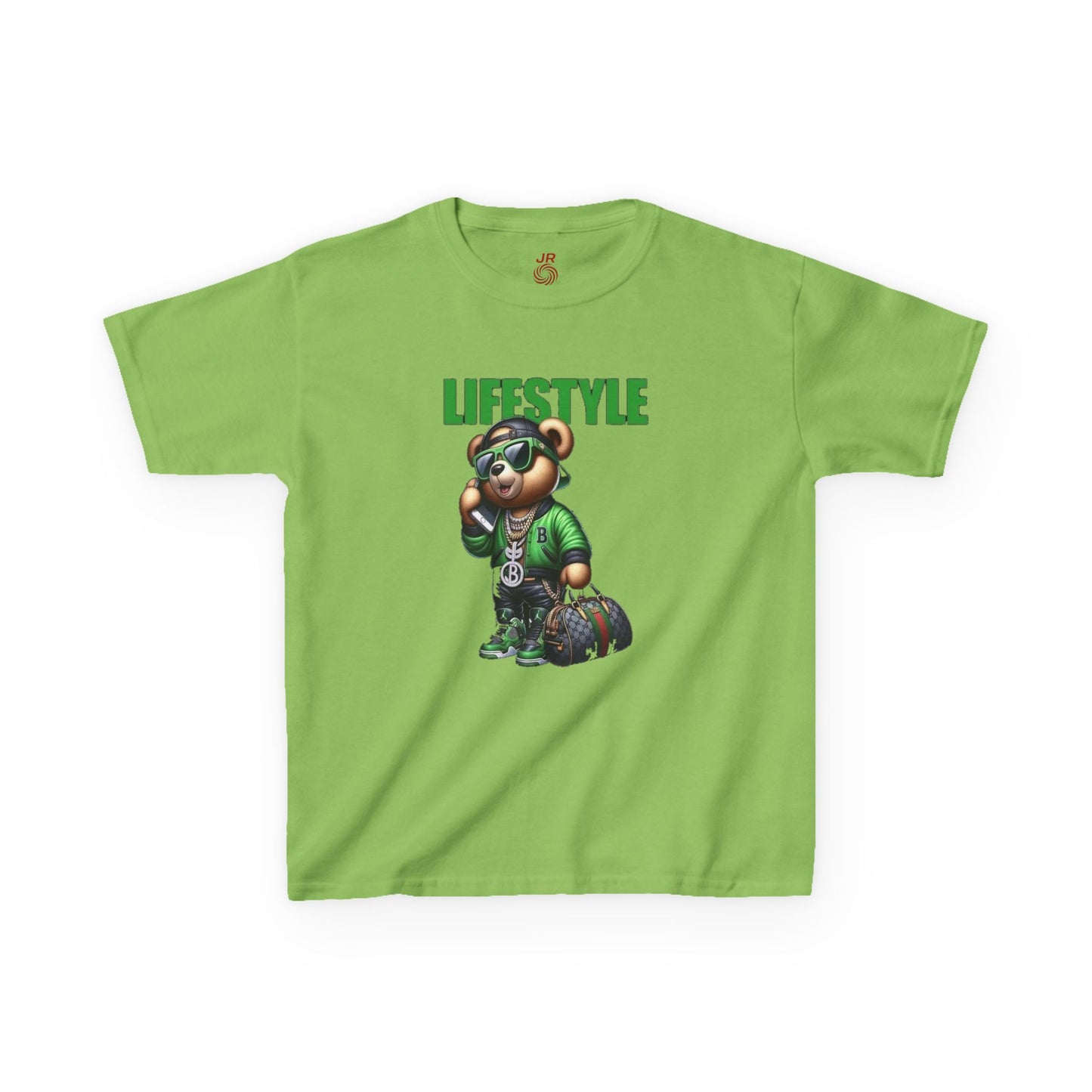 Kids Lifestyle Bear Graphic Tee, Cool Kids T-Shirt, Trendy Youth Shirt, Graphic Cotton Tee for Boys and Girls, Fun Casual Wear
