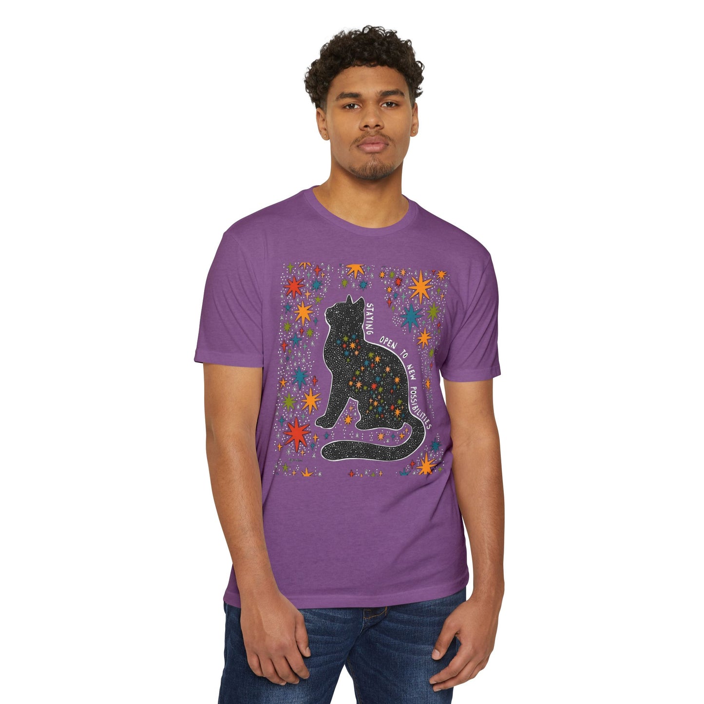 Whimsical Cat Graphic Unisex T-Shirt | Cute Art Tee, Cat Lover Gift, Animal T-Shirt, Fun Casual Wear, Comfortable Summer Top