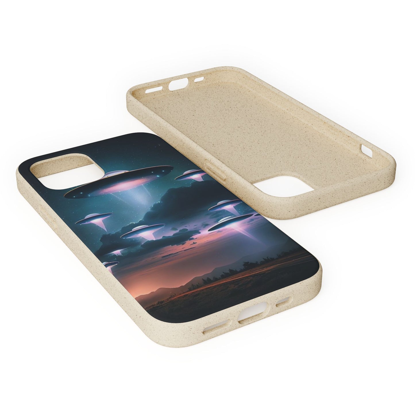 Biodegradable UFO Phone Case - Eco-Friendly and Stylish Design