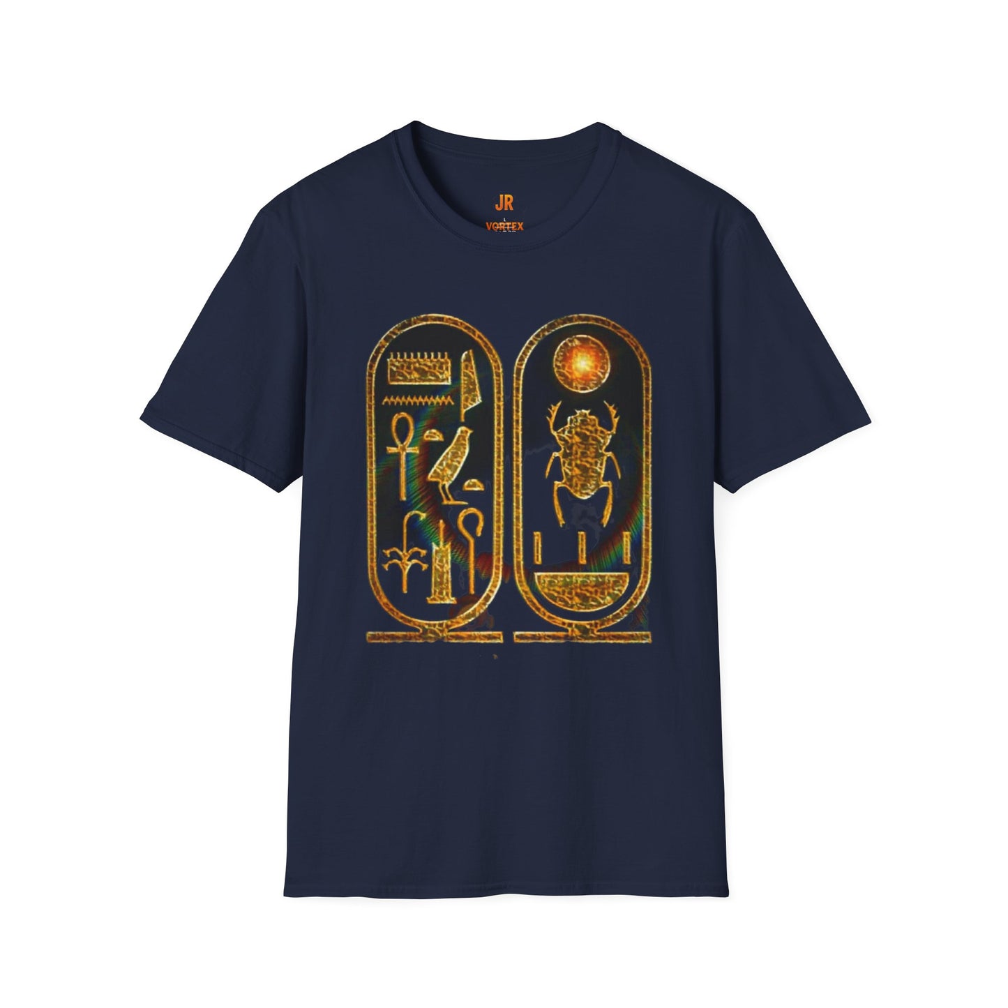 Vintage Egyptian Art Unisex Softstyle T-Shirt - Retro Graphic Tee, Unisex Casual Wear, Unique Gift for History Lovers, Summer Essential