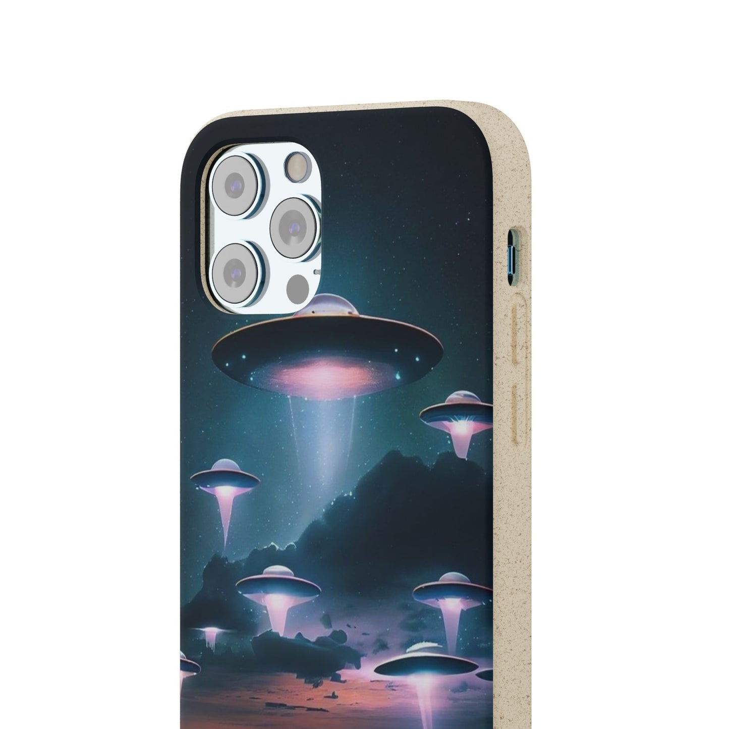 Biodegradable UFO Phone Case - Eco-Friendly and Stylish Design