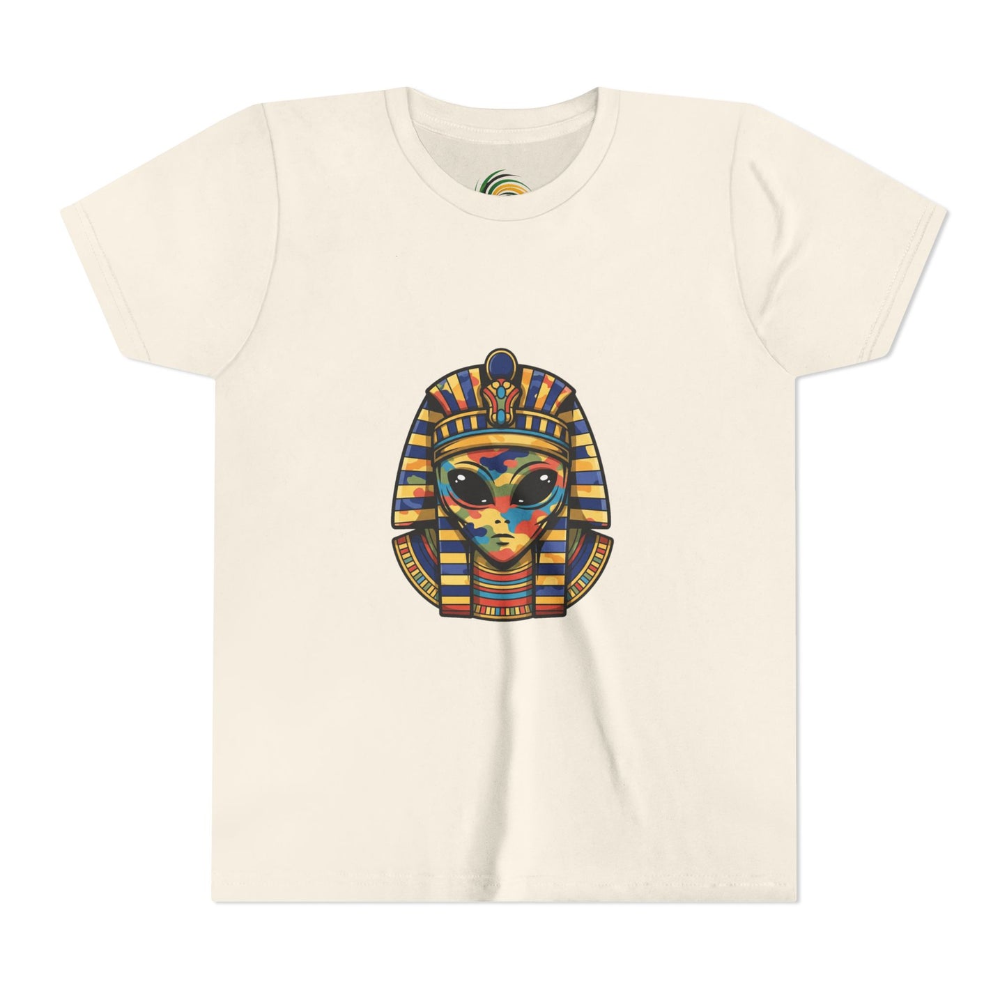 Colorful Pharaoh Youth Tee - Fun Gift, Apparel, Kids Fashion, Egyptian Theme, Summer Wear
