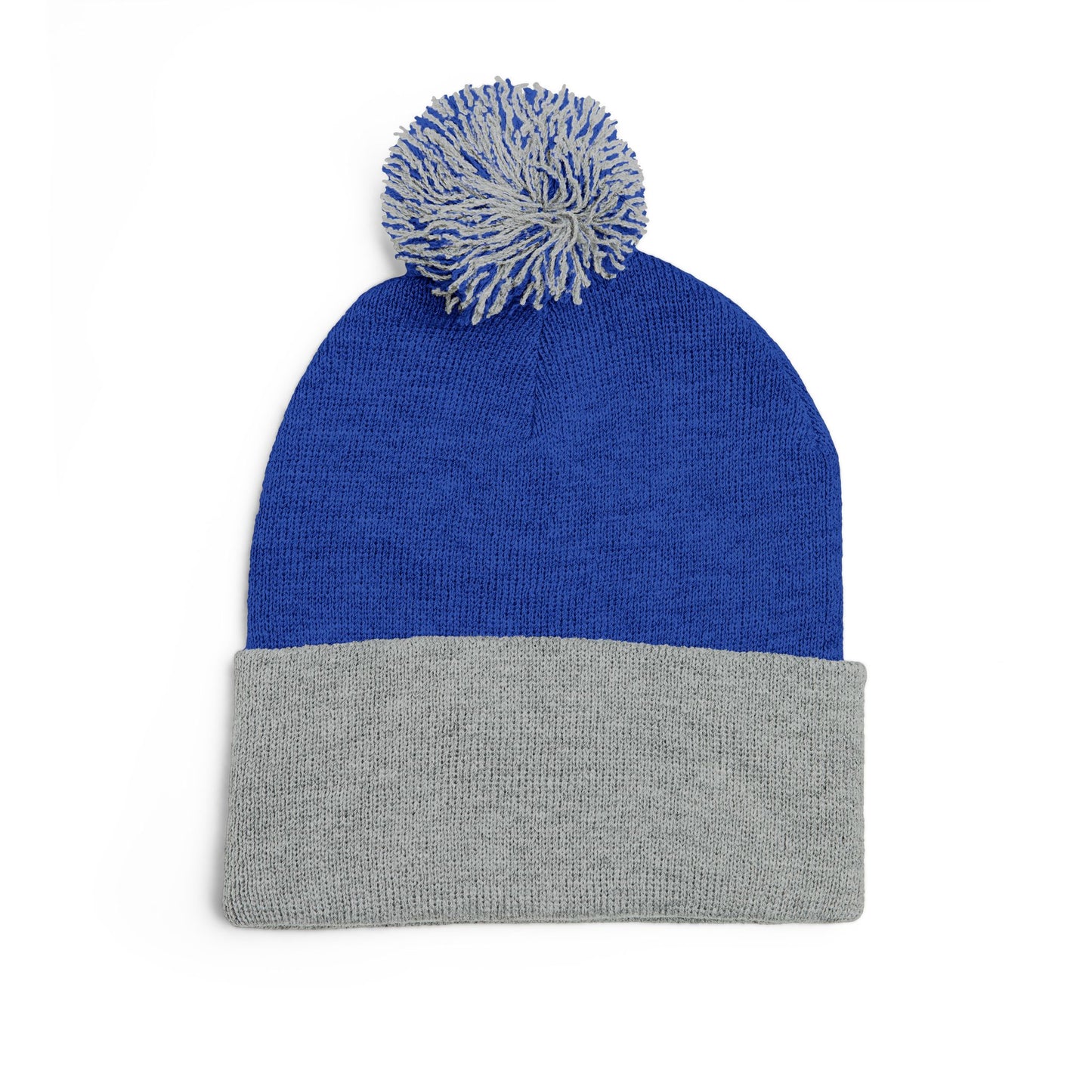 Cozy Embroidered Pom-Pom Knit Cap, Winter Hat for Men & Women, Holiday Gift Beanie, Cute Knitted Cap, Casual Headwear
