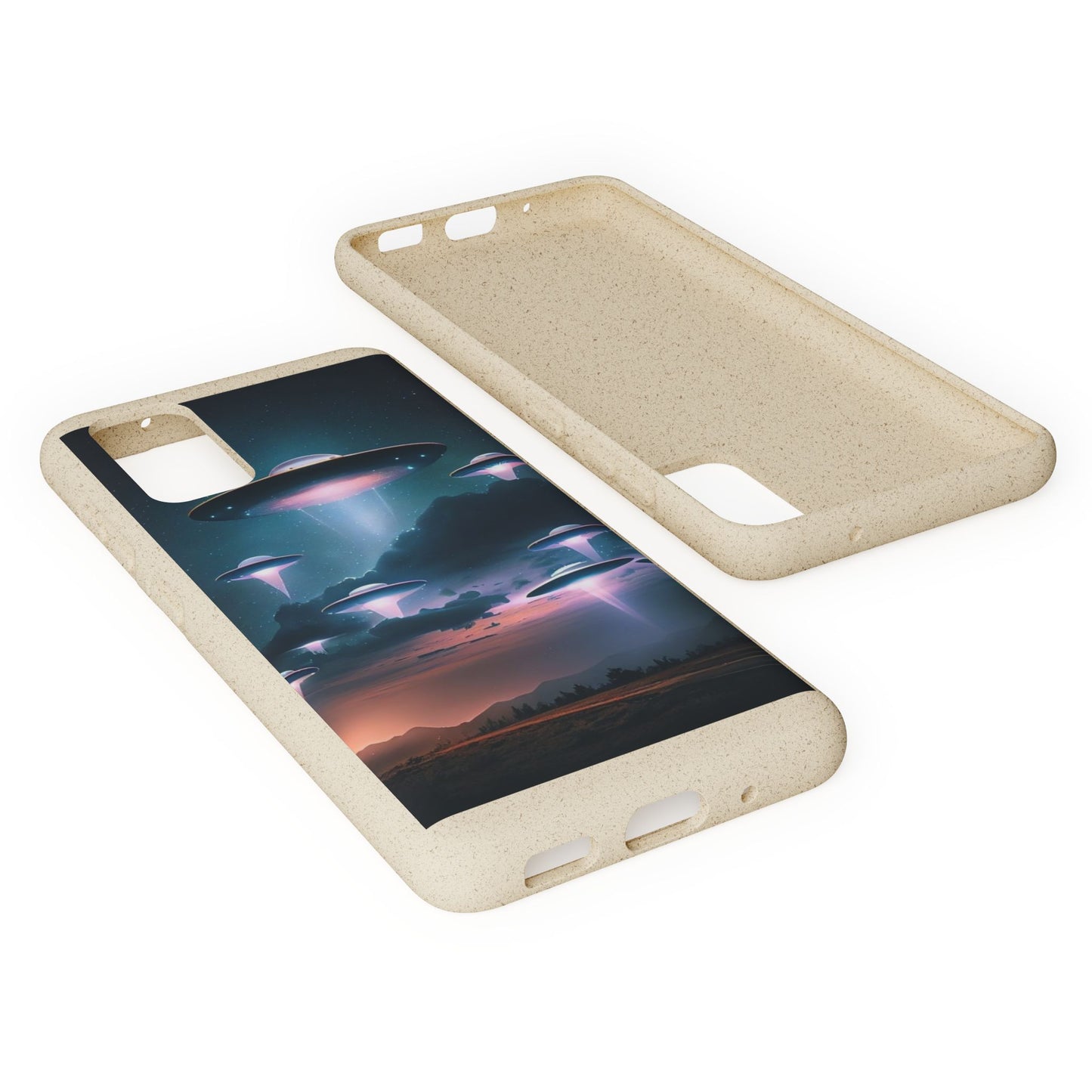 Biodegradable UFO Phone Case - Eco-Friendly and Stylish Design