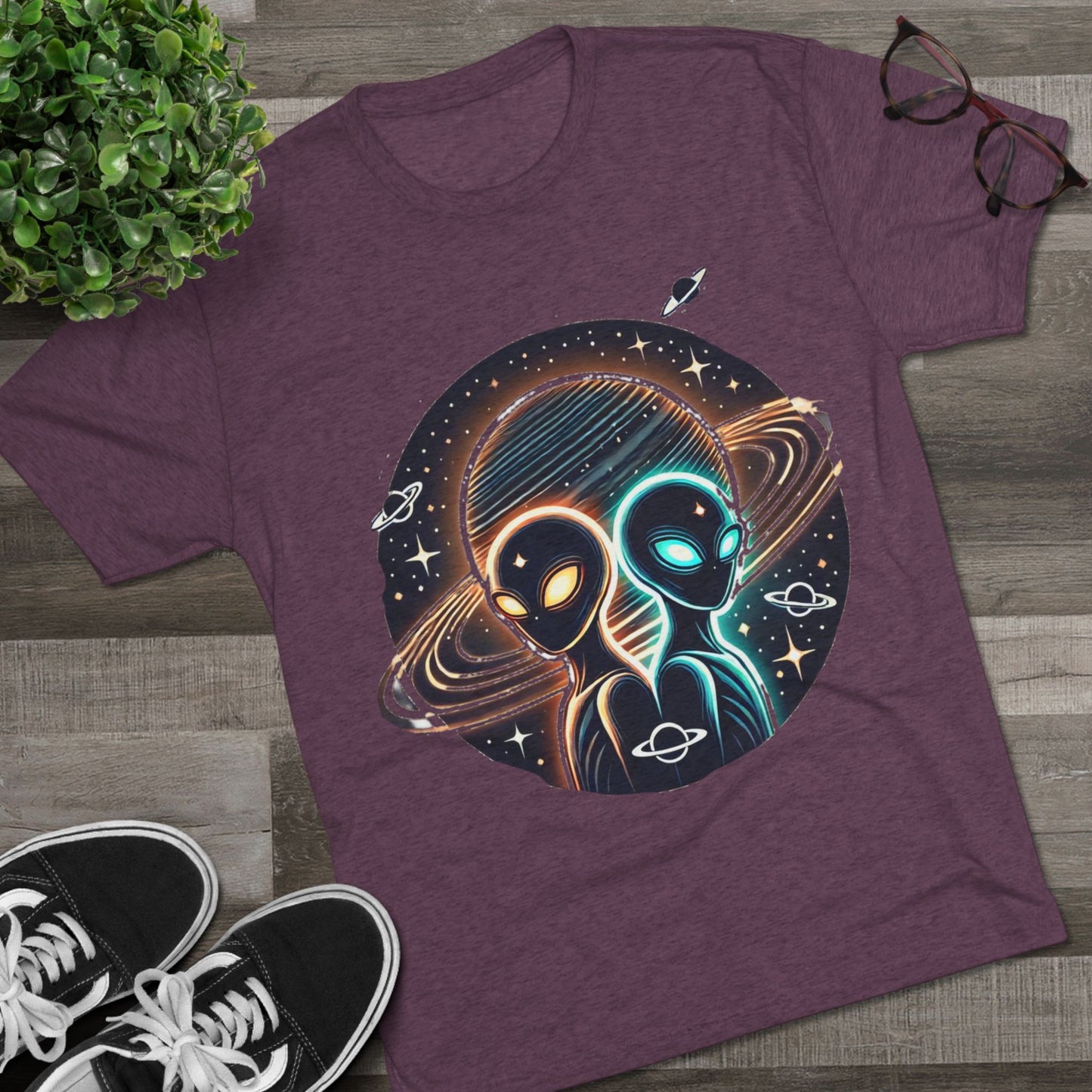 Cosmic Alien Crew Tee - Perfect for Space Lovers, Sci-Fi Fans, Unique Gift for Birthdays, Casual Wear, Everyday Comfort