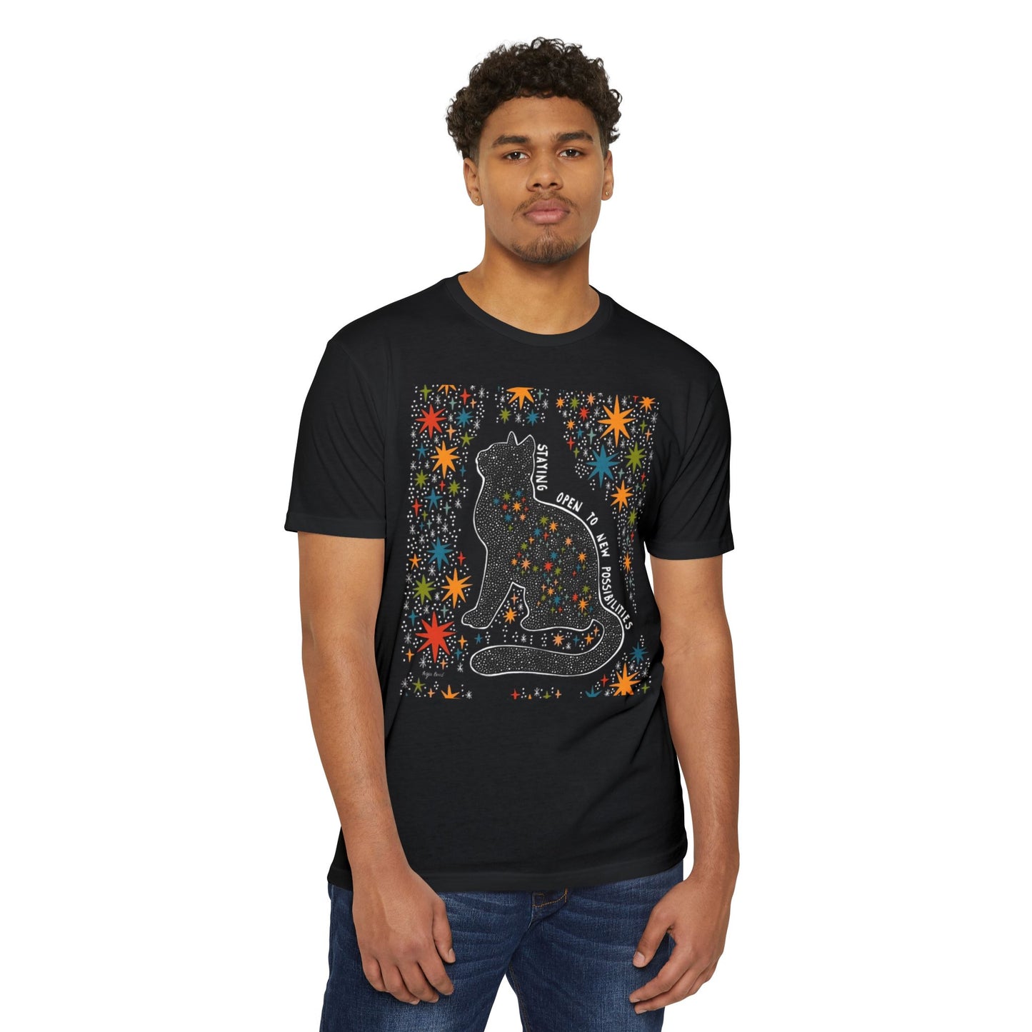 Whimsical Cat Graphic Unisex T-Shirt | Cute Art Tee, Cat Lover Gift, Animal T-Shirt, Fun Casual Wear, Comfortable Summer Top