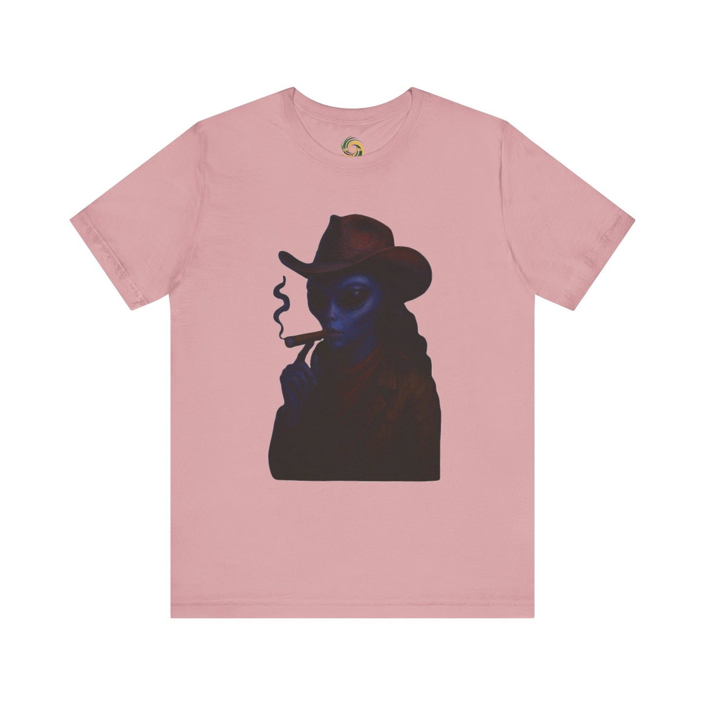 Mysterious Cowboy Tee, Unisex T-Shirt, Vintage Style Graphic Tee, Casual Wear, Gift for Him/Her, Unique Art Shirt