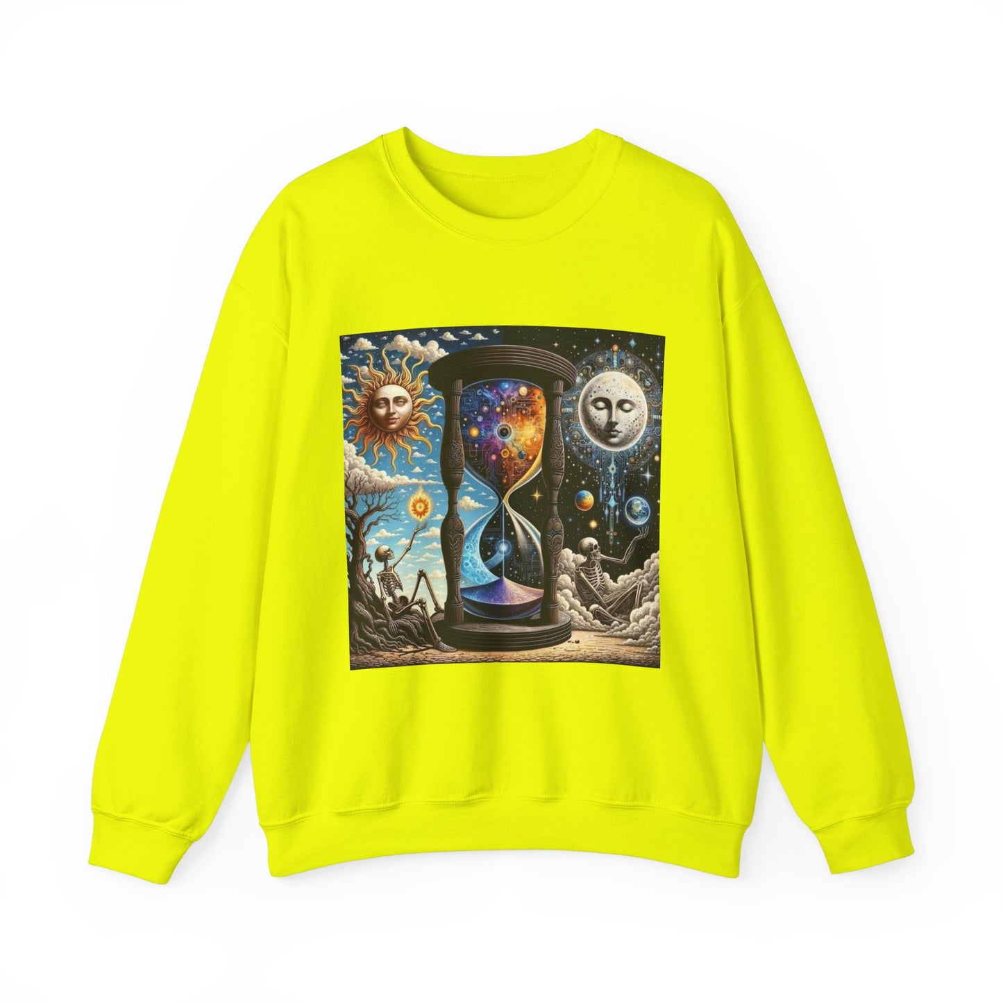 Cosmic Hourglass Sweatshirt, Unisex Heavy Blend Crewneck Sweatshirt, Astrology Sweatshirt, Celestial Sweatshirt, Gift for Space Lovers, Cool