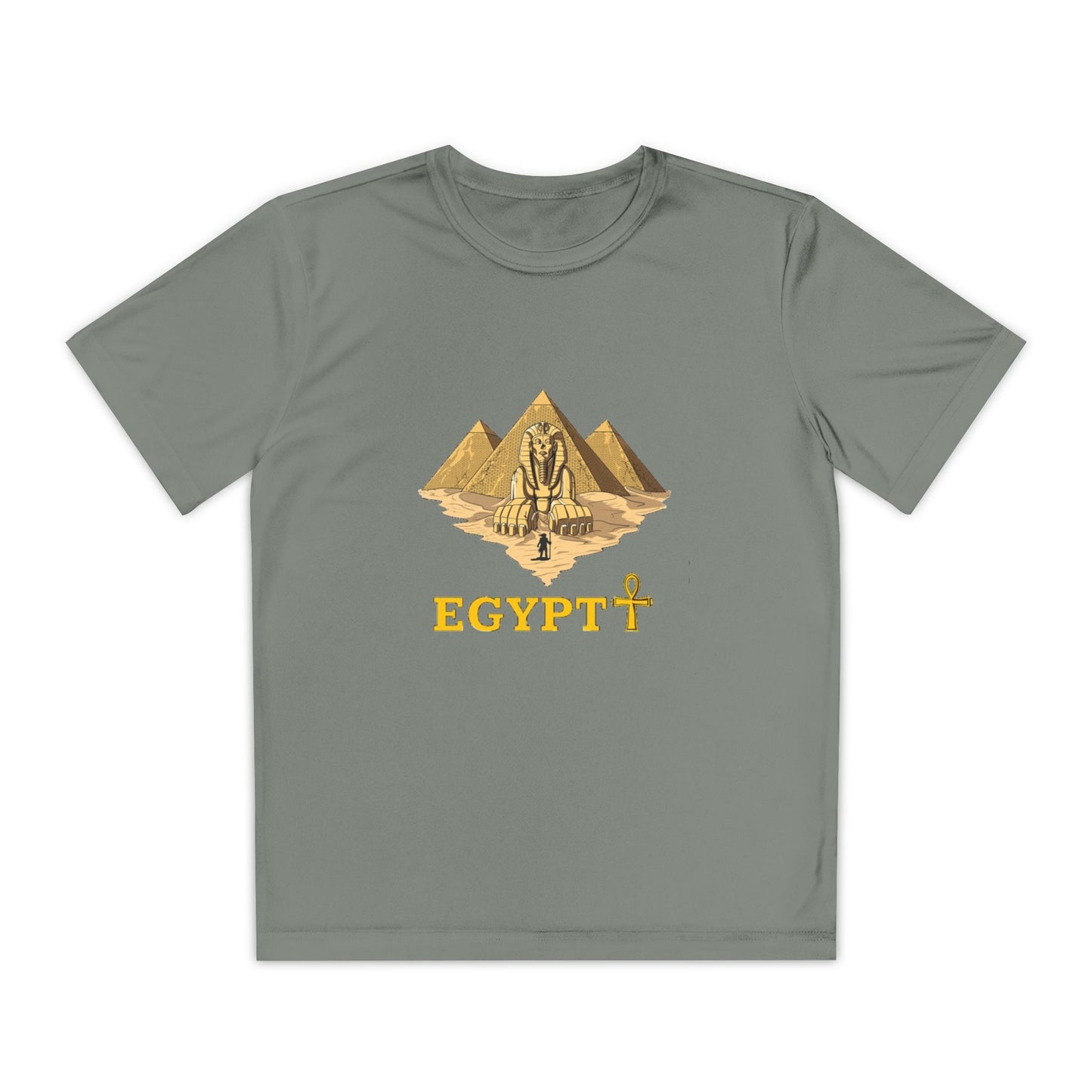 Egyptian Pyramid Youth Tee, Cool Shirt for Kids, Vintage Style Cotton Top, Gift for Birthdays, Travel Enthusiasts, Summer Wear