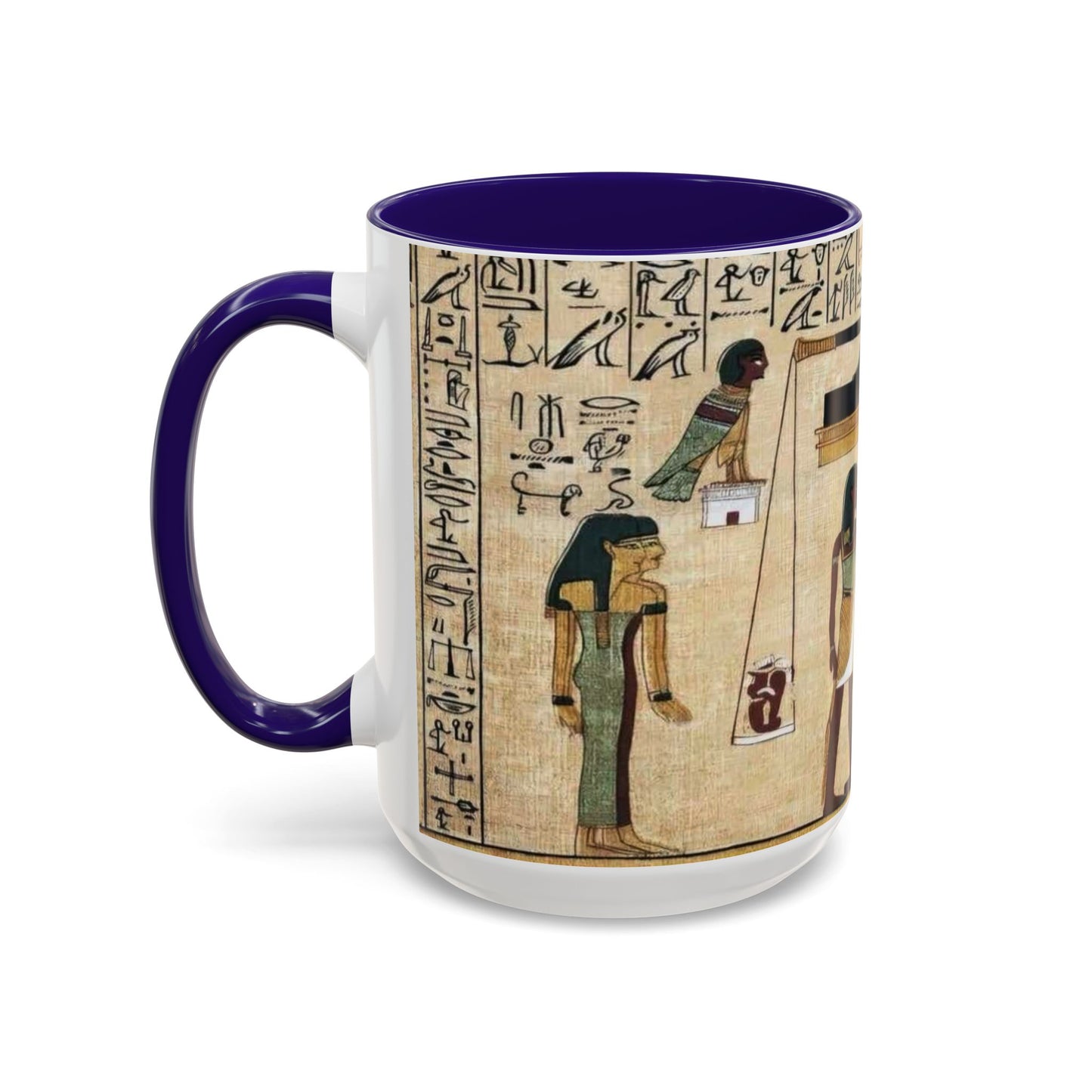 Ancient Egyptian Themed Coffee Mug - Colorful 11oz & 15oz | Unique Art Gift for History Lovers