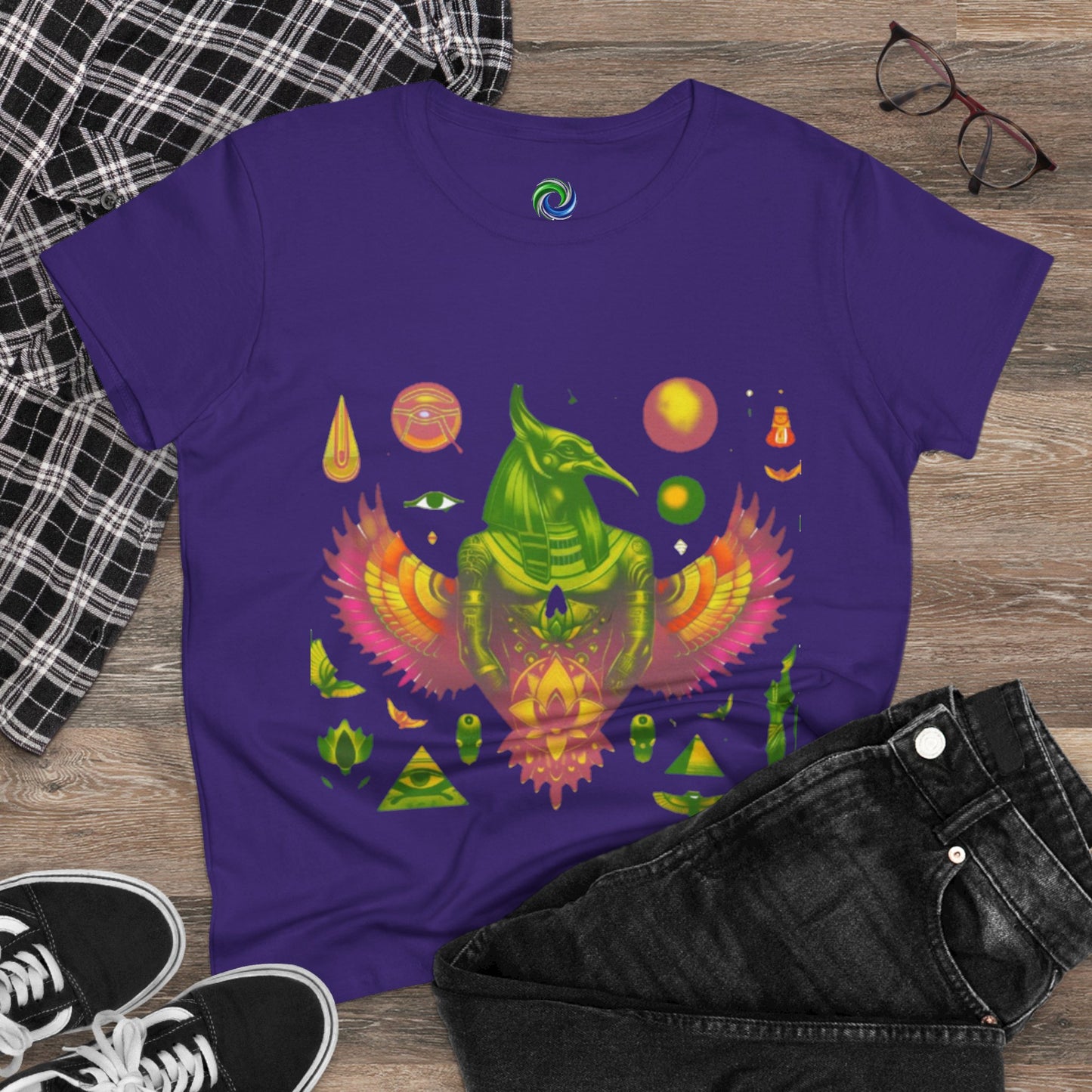 Vibrant Graphic Tee for Free Spirits, Boho Style Shirt, Unique Casual Wear, Perfect for Festivals, Summer Outings, Gifts