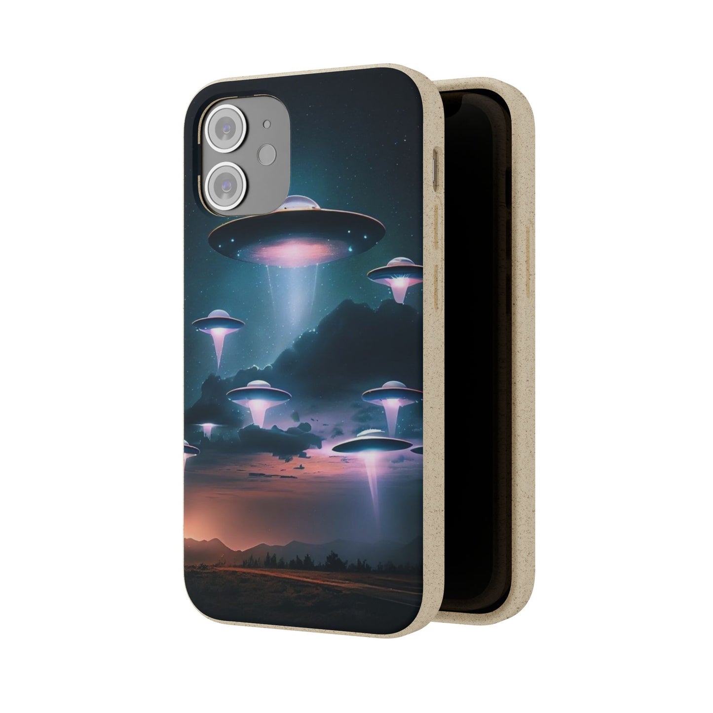 Biodegradable UFO Phone Case - Eco-Friendly and Stylish Design
