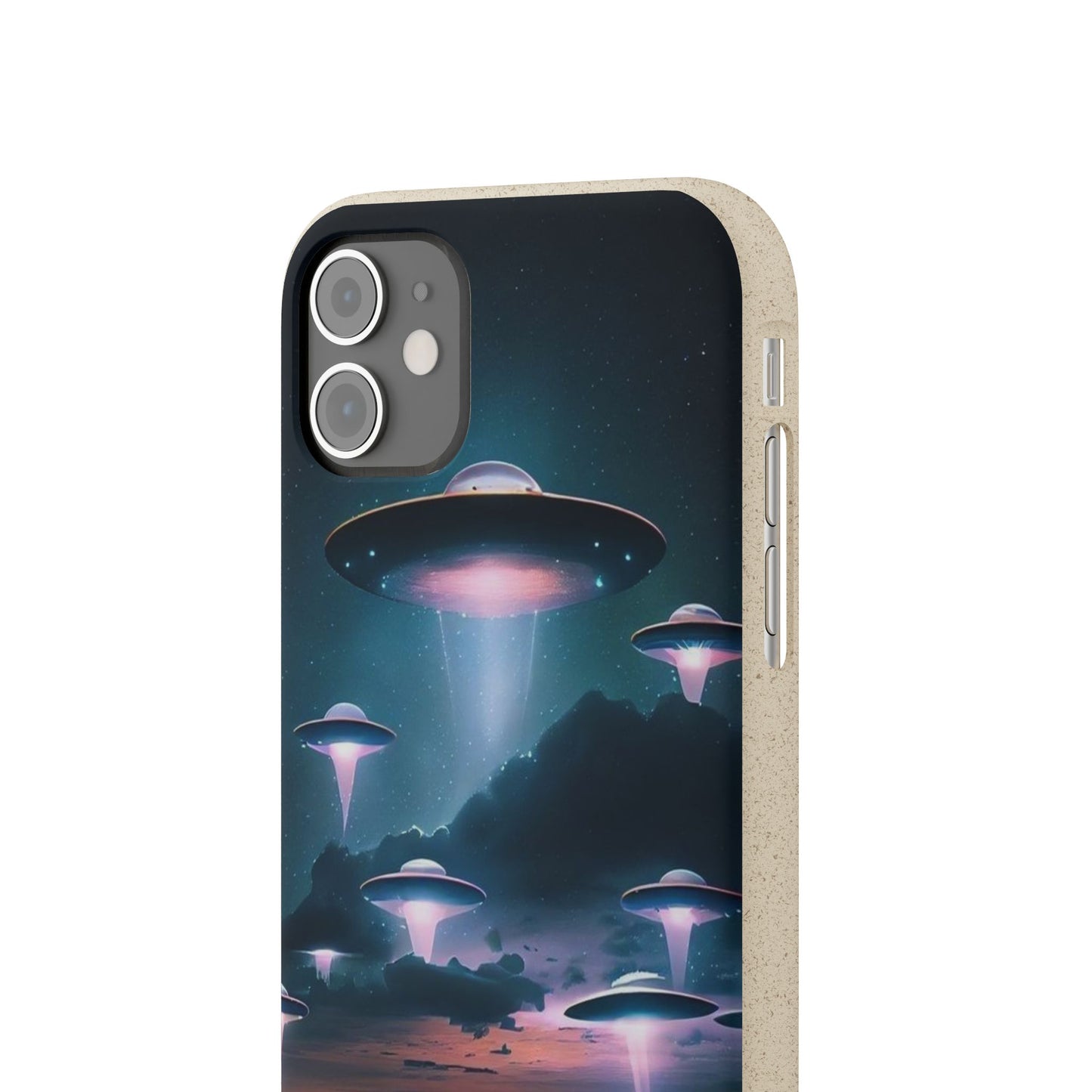 Biodegradable UFO Phone Case - Eco-Friendly and Stylish Design