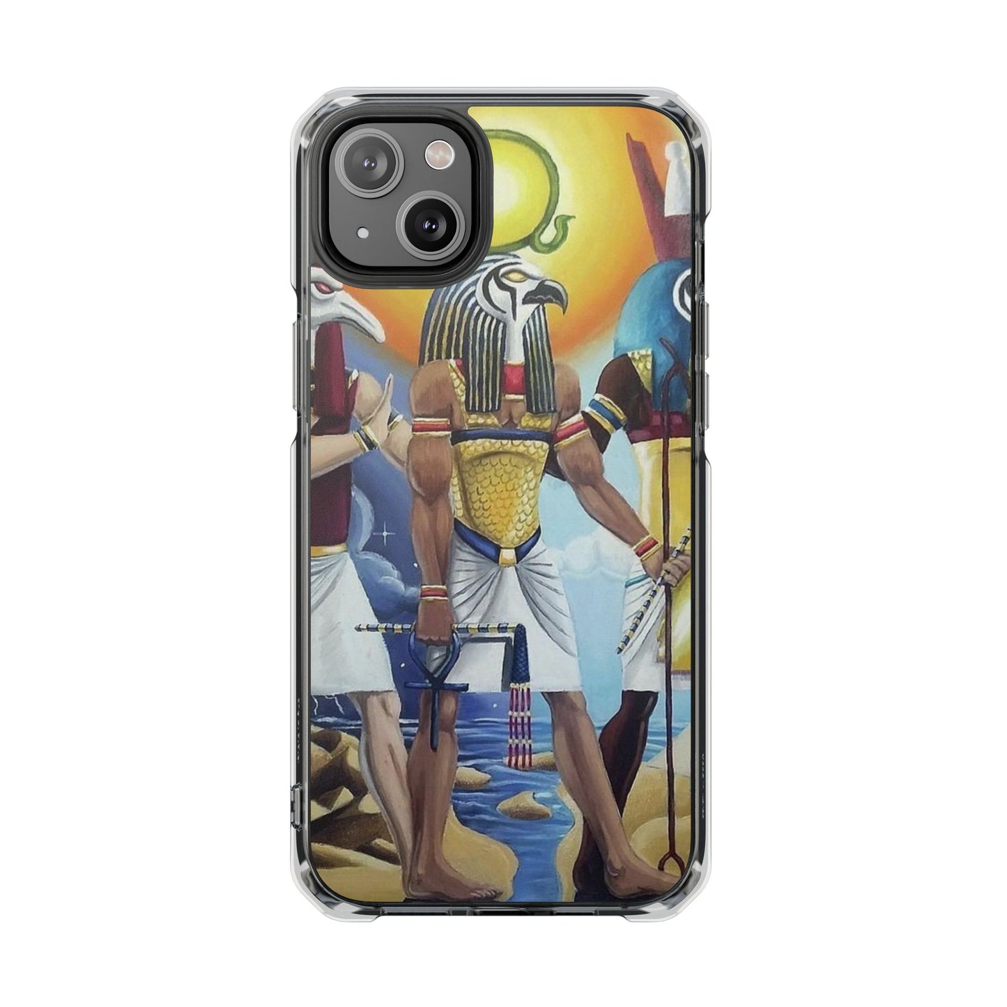 Egyptian Art Phone Case - Magnetic Clear Impact Case for Stylish Protection