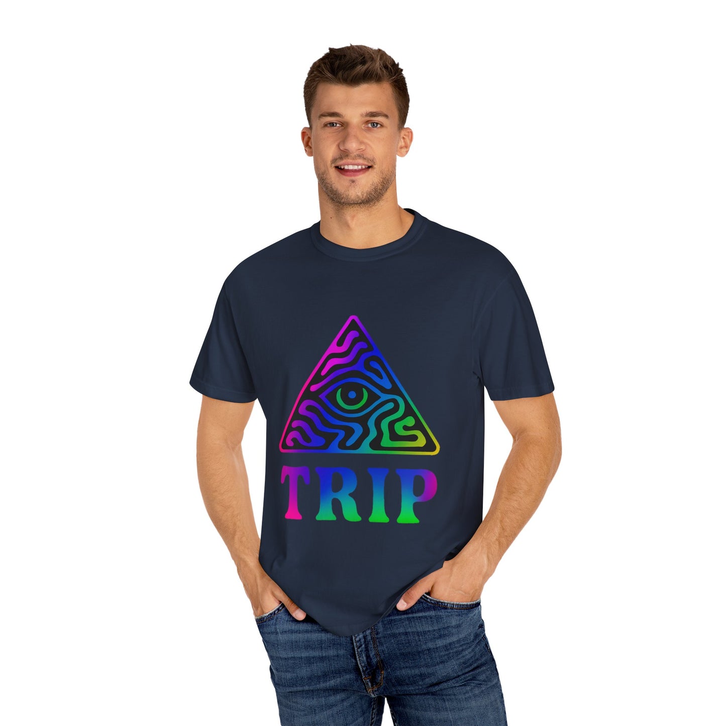 Psychedelic Trip T-Shirt, Unisex Graphic Tee, Retro Vibe Shirt, Festival Wear, Gift for Creative Souls