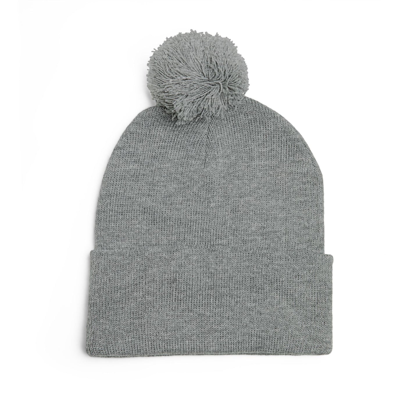 Cozy Embroidered Pom-Pom Knit Cap, Winter Hat for Men & Women, Holiday Gift Beanie, Cute Knitted Cap, Casual Headwear