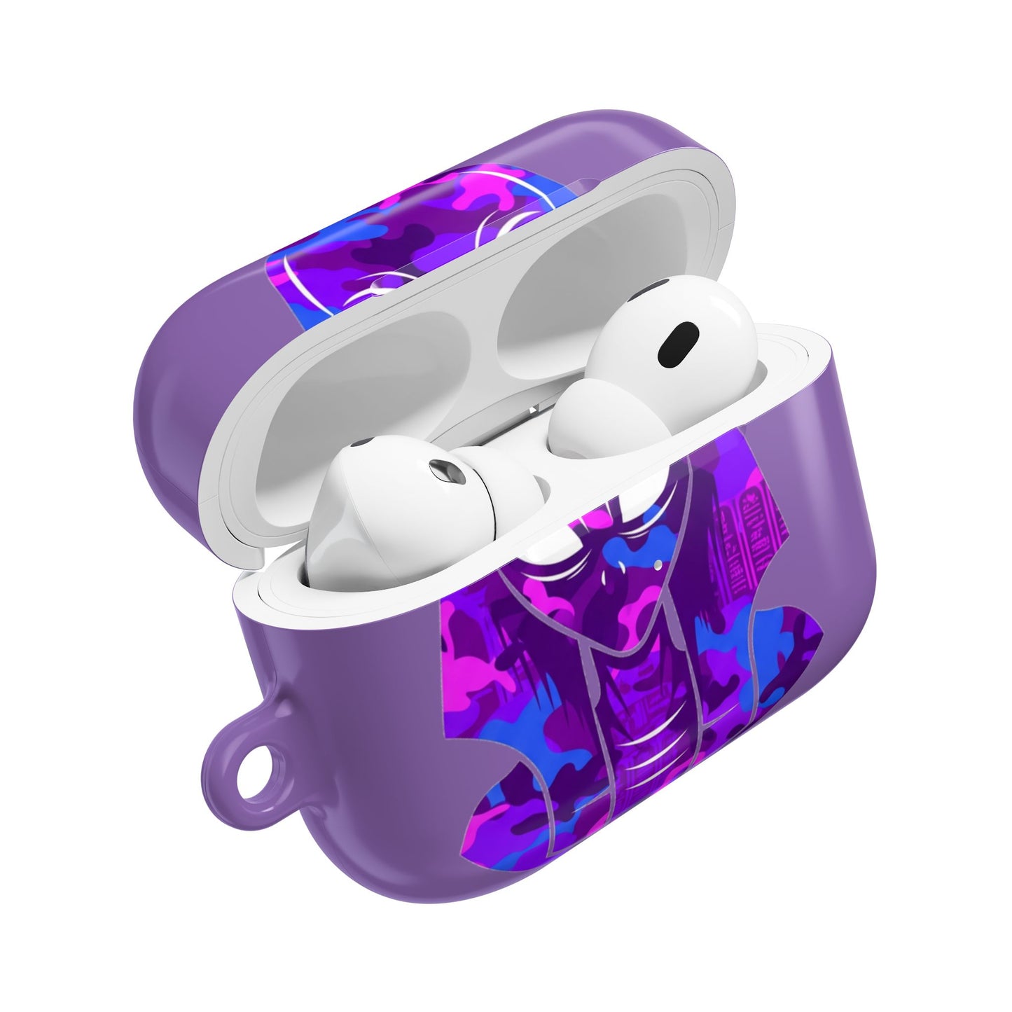 Vibrant Camo AirPod Case, Unique AirPods Cover, Cool Accessories for Teens, Travel Gift, Tech Protection