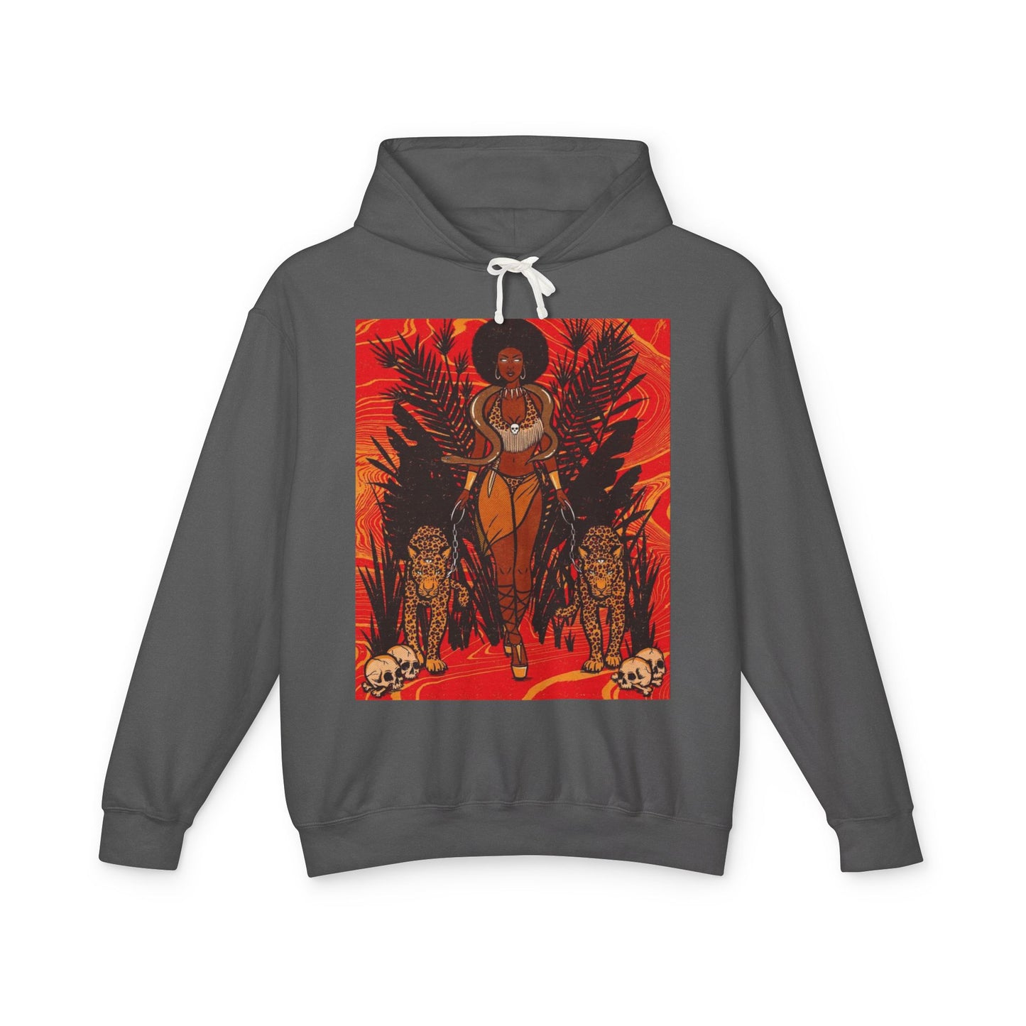 Bold Jungle Vibes Unisex Lightweight Hooded Sweatshirt